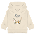 Beach Therapy | Florales Strandmotiv | Sommer | Urlaub | Meer | Blumen | - Baby Organic Hoodie