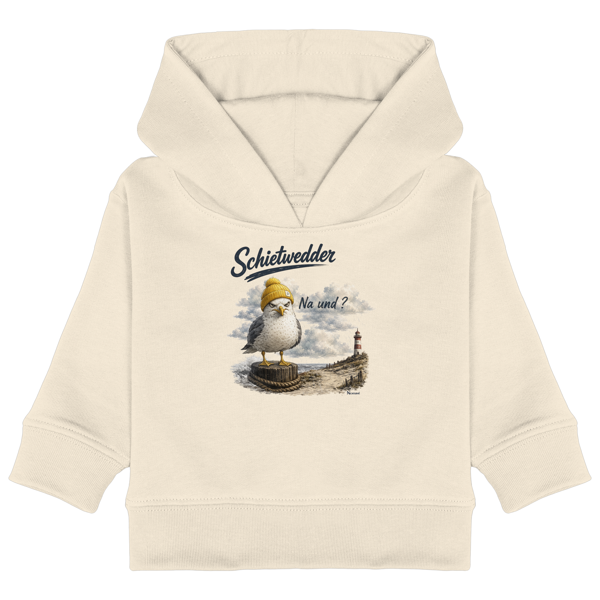 Alpha Möwe – Schietwedder? Na und! - Baby Organic Hoodie