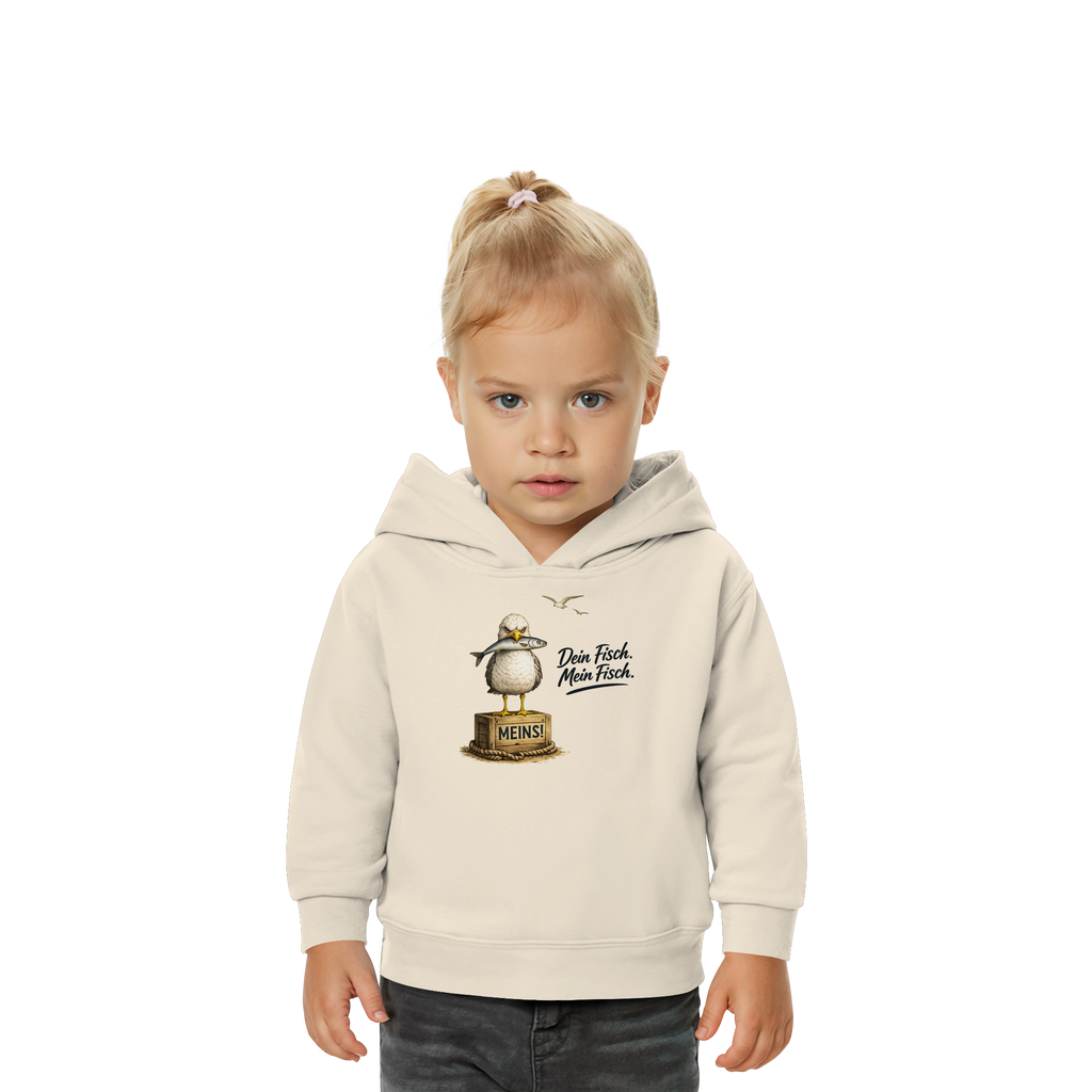 Alpha - Möwe mit Meinung – Dein Fisch. Mein Fisch. | - Baby Organic Hoodie