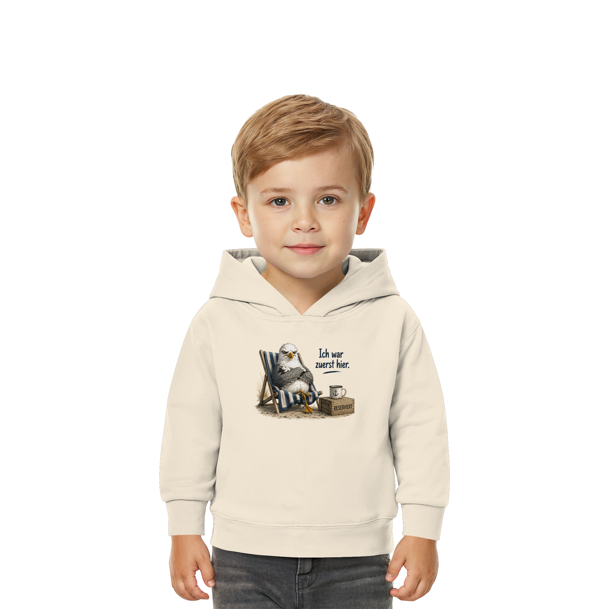 Ich war zuerst hier – Möwe mit Meinung |  - Baby Organic Hoodie