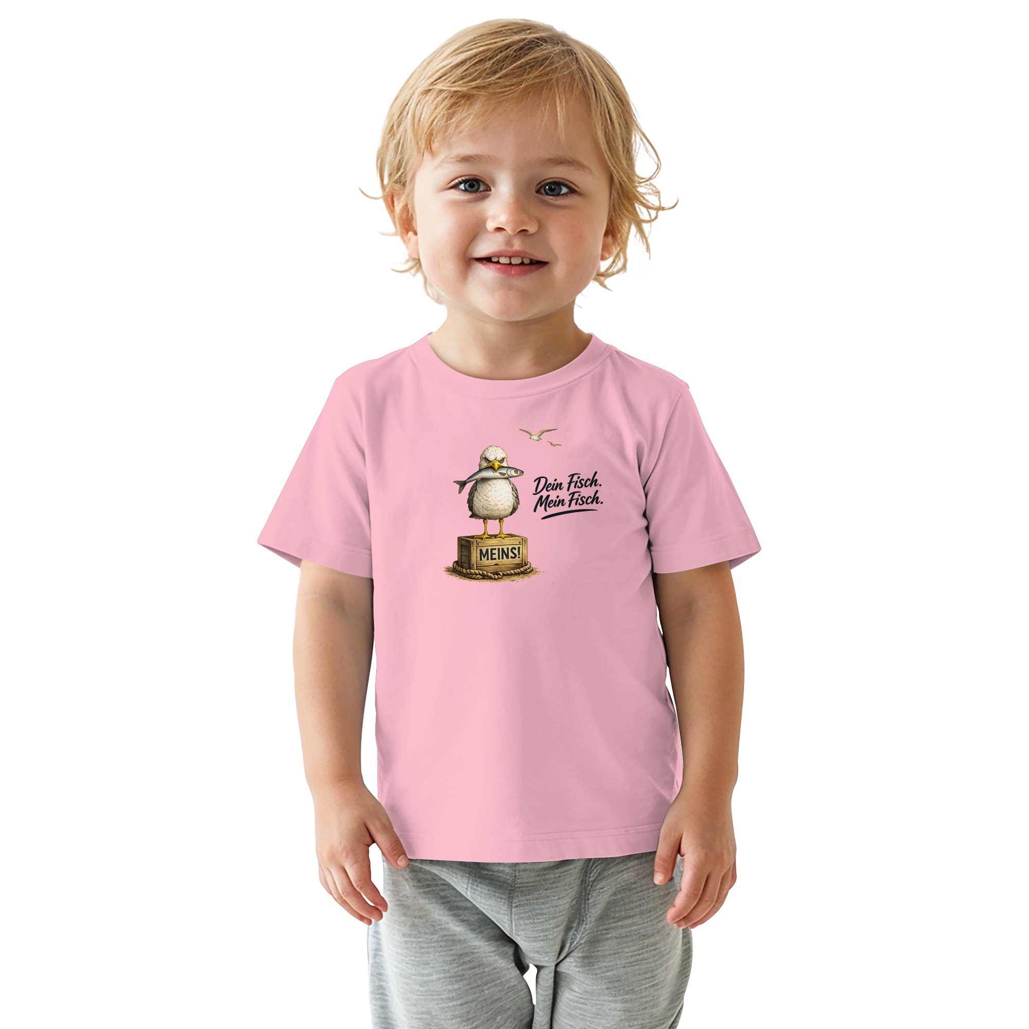 Alpha - Möwe mit Meinung – Dein Fisch. Mein Fisch. | - Baby Organic Shirt
