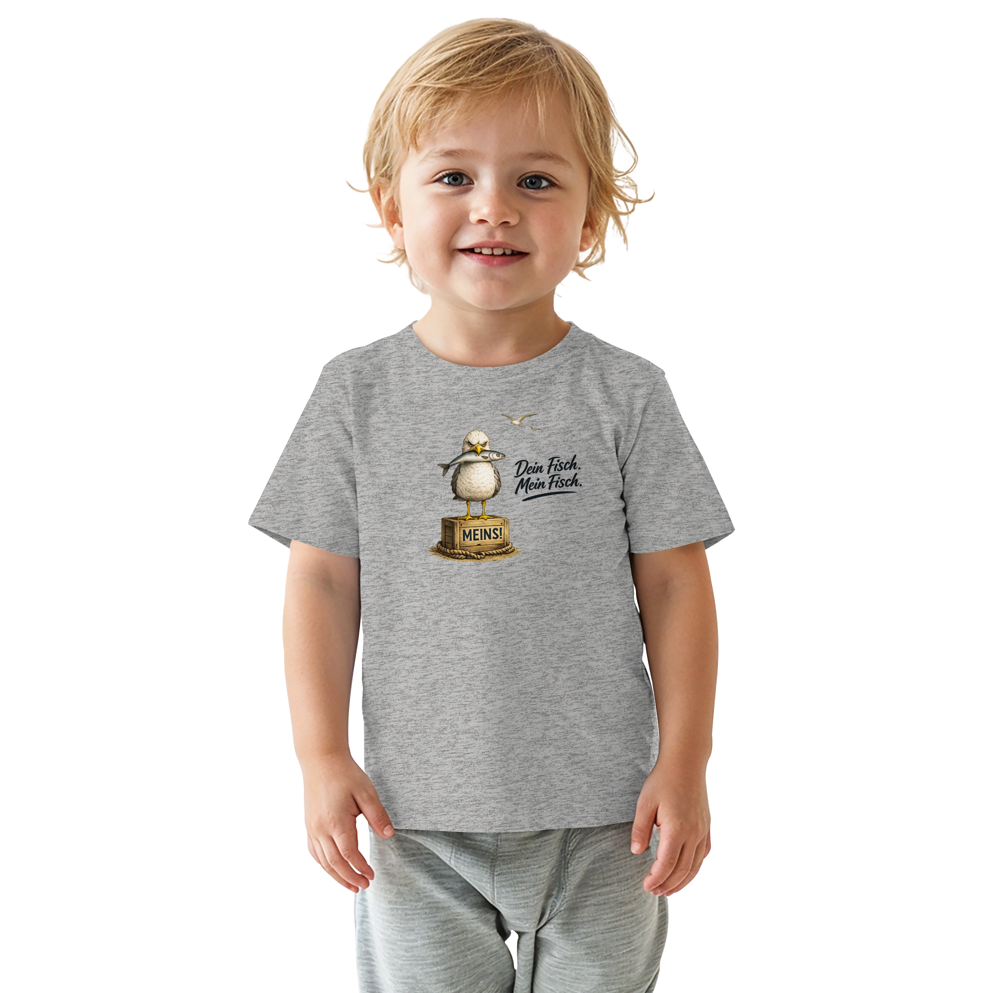 Alpha - Möwe mit Meinung – Dein Fisch. Mein Fisch. | - Baby Organic Shirt
