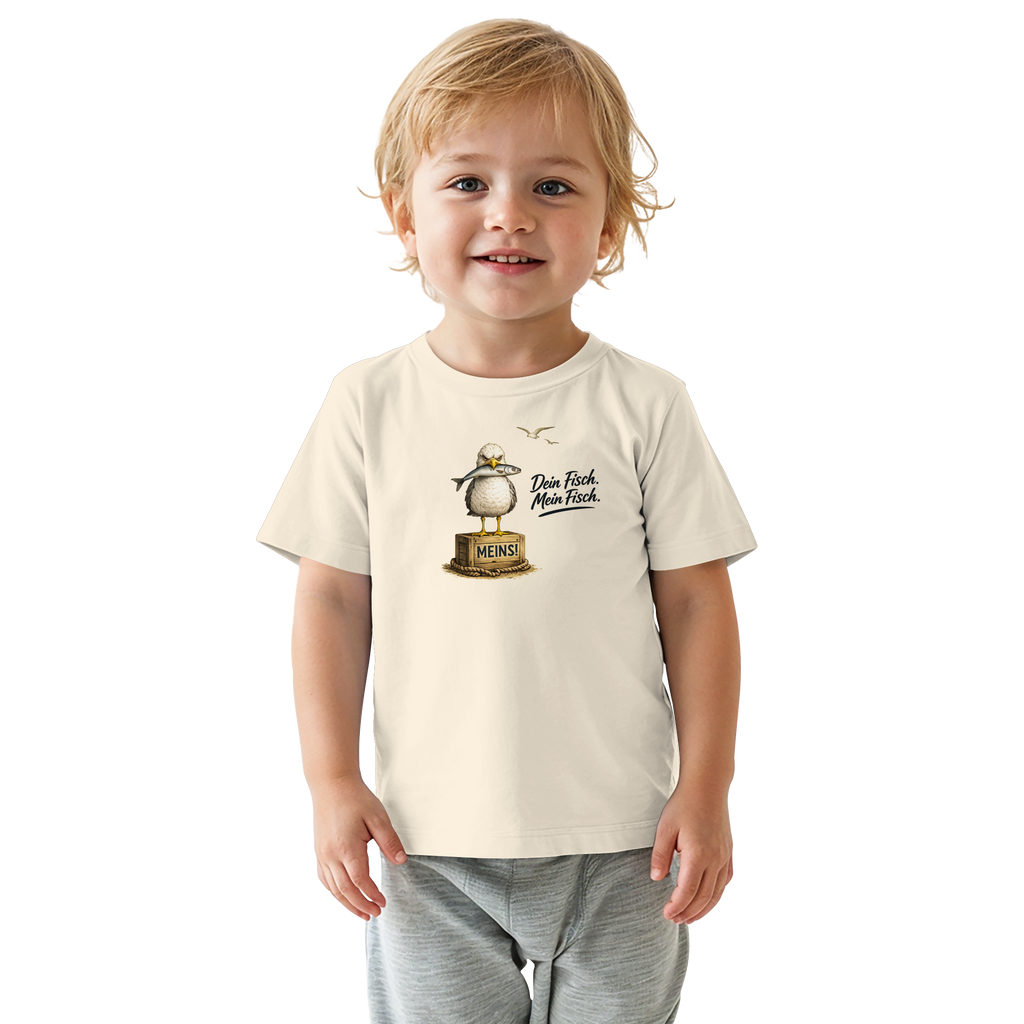 Alpha - Möwe mit Meinung – Dein Fisch. Mein Fisch. | - Baby Organic Shirt