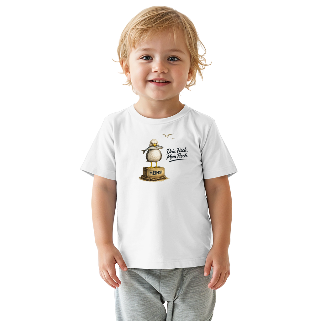 Alpha - Möwe mit Meinung – Dein Fisch. Mein Fisch. | - Baby Organic Shirt