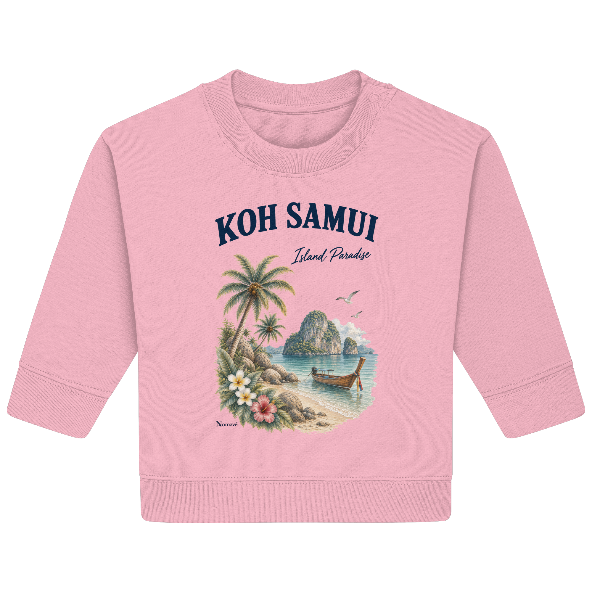 Koh Samui Thailand – Island Paradise – Tropical Vintage - Baby Bio Sweatshirt