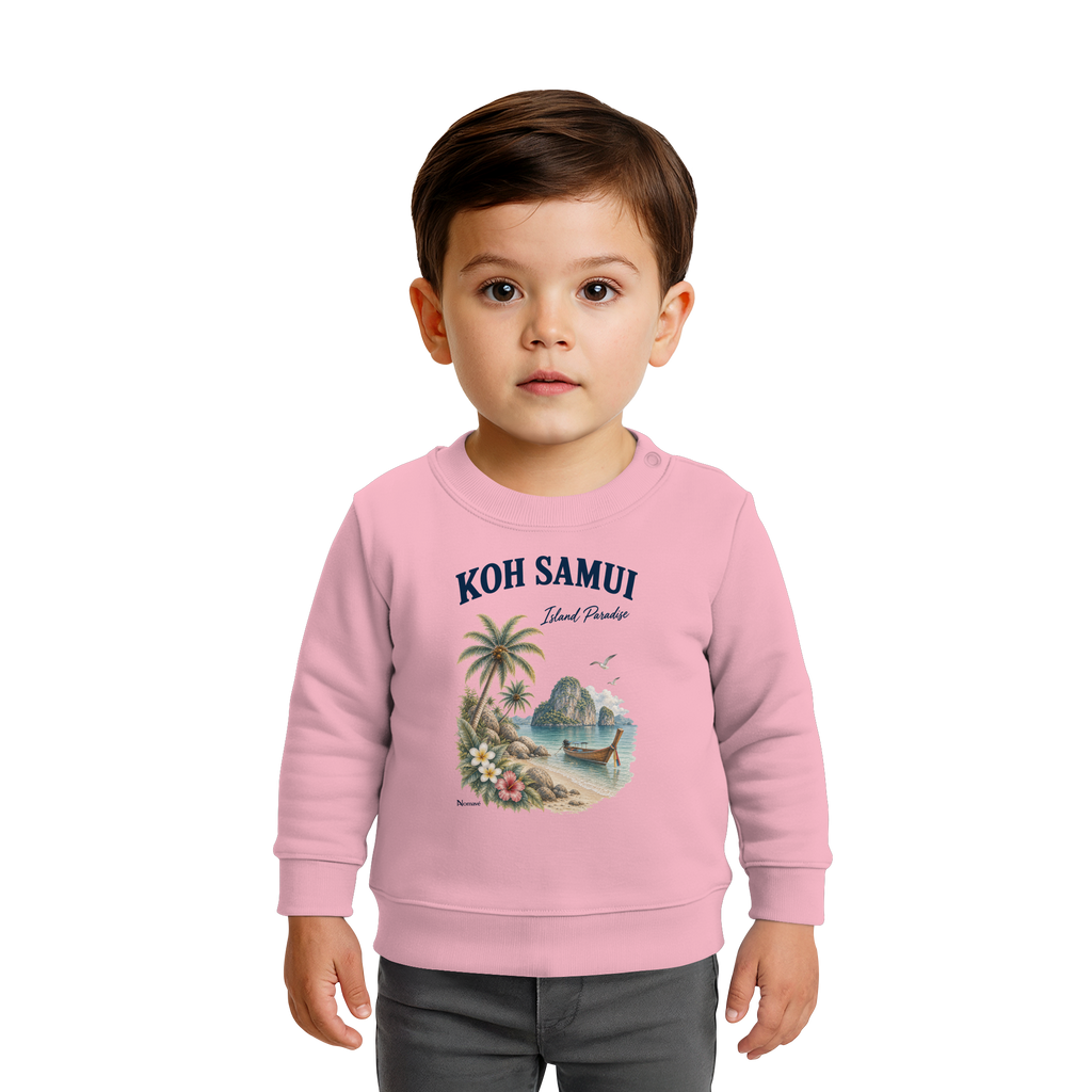 Koh Samui Thailand – Island Paradise – Tropical Vintage - Baby Bio Sweatshirt