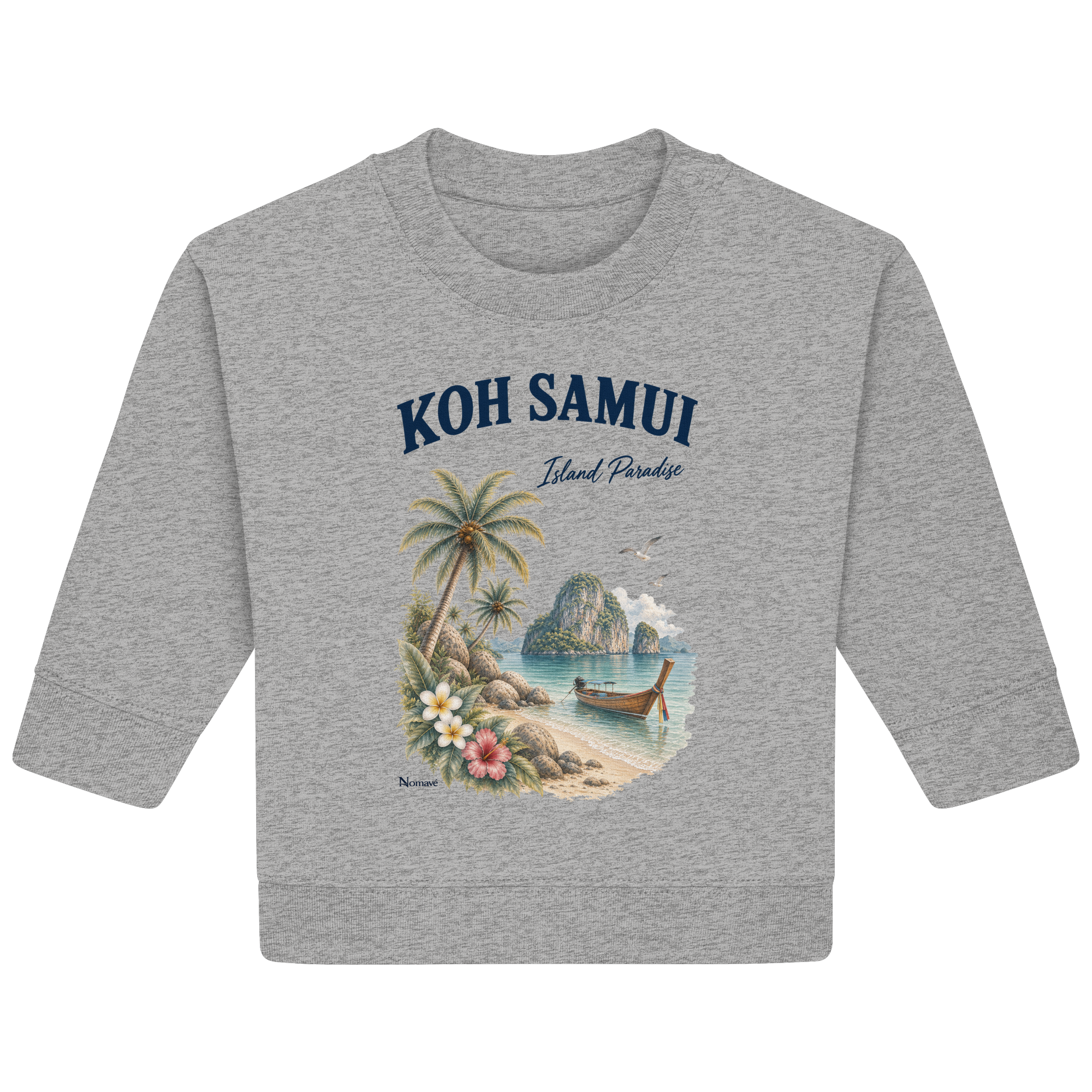 Koh Samui Thailand – Island Paradise – Tropical Vintage - Baby Bio Sweatshirt