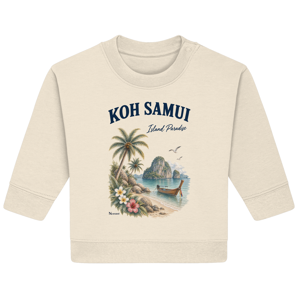 Koh Samui Thailand – Island Paradise – Tropical Vintage - Baby Bio Sweatshirt