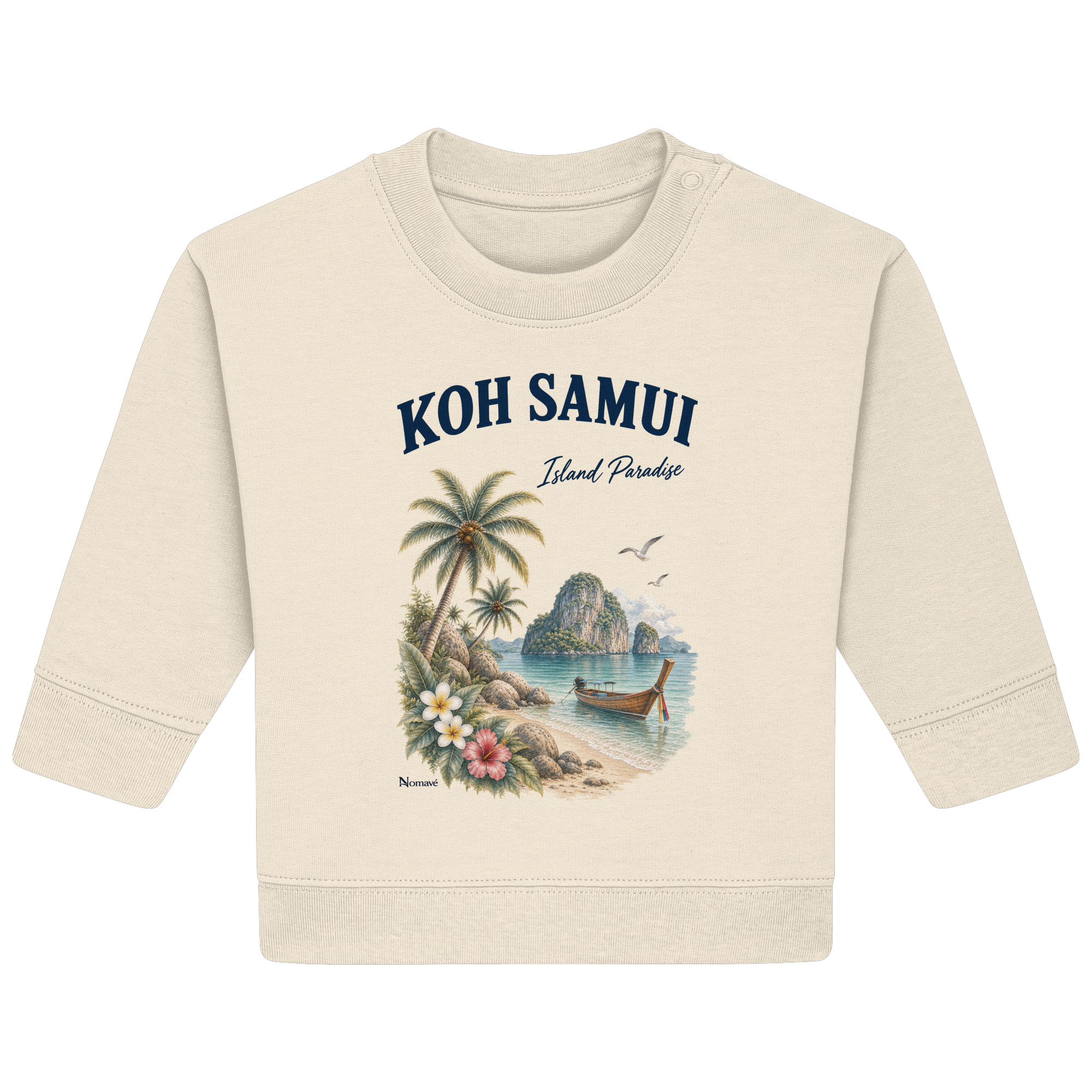 Koh Samui Thailand – Island Paradise – Tropical Vintage - Baby Bio Sweatshirt