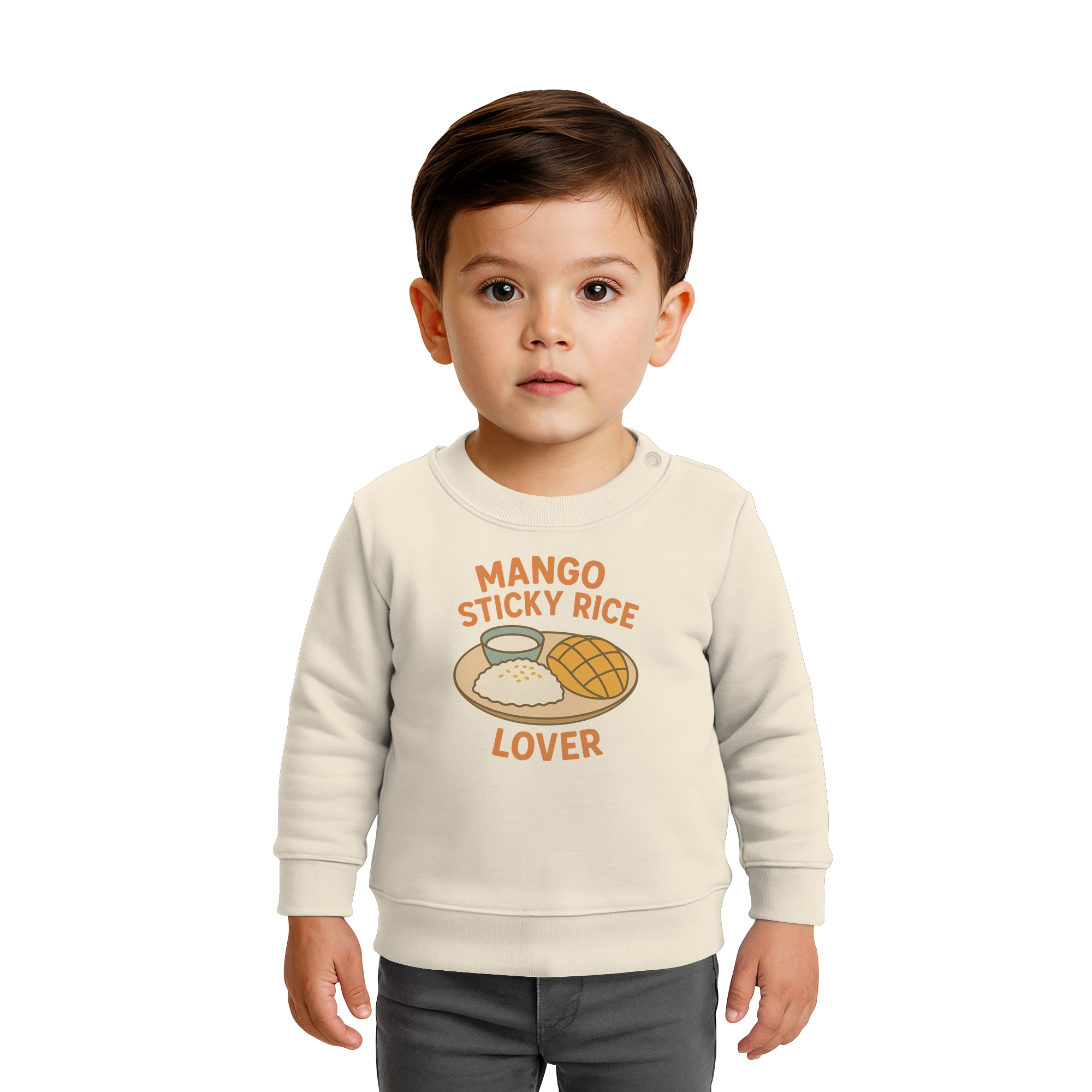 Mango Sticky Rice Lover – Thai Dessert  | Thailand Food Design - Baby Organic Sweatshirt