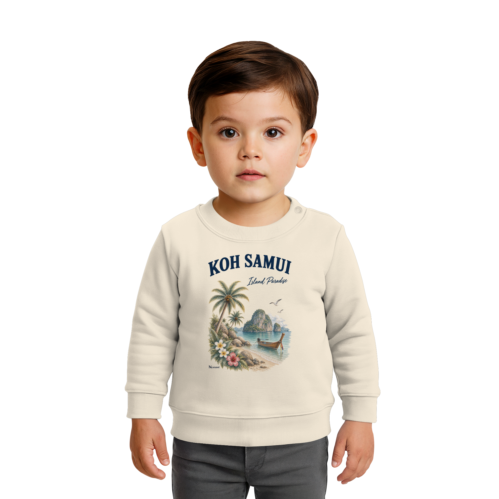 Koh Samui Thailand – Island Paradise – Tropical Vintage - Baby Bio Sweatshirt