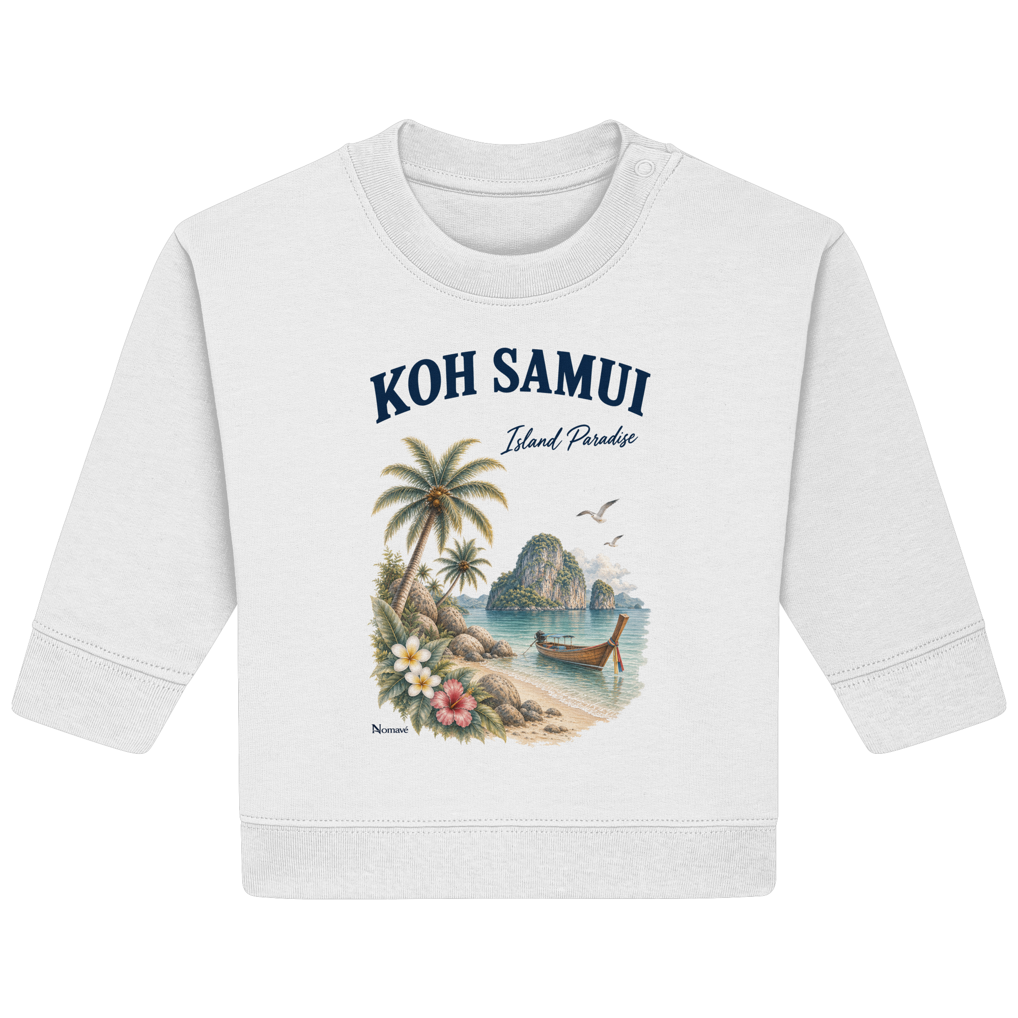 Koh Samui Thailand – Island Paradise – Tropical Vintage - Baby Bio Sweatshirt