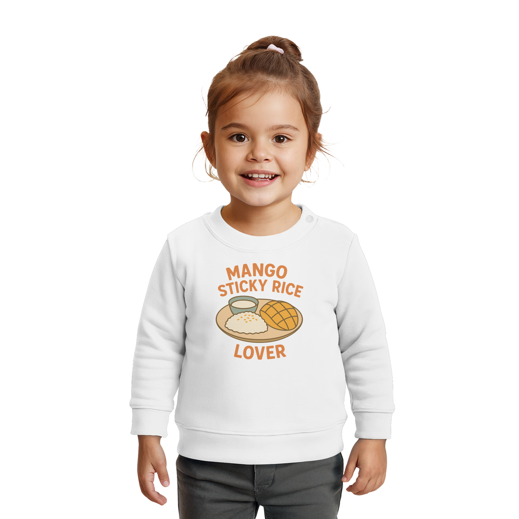Mango Sticky Rice Lover – Thai Dessert  | Thailand Food Design - Baby Organic Sweatshirt