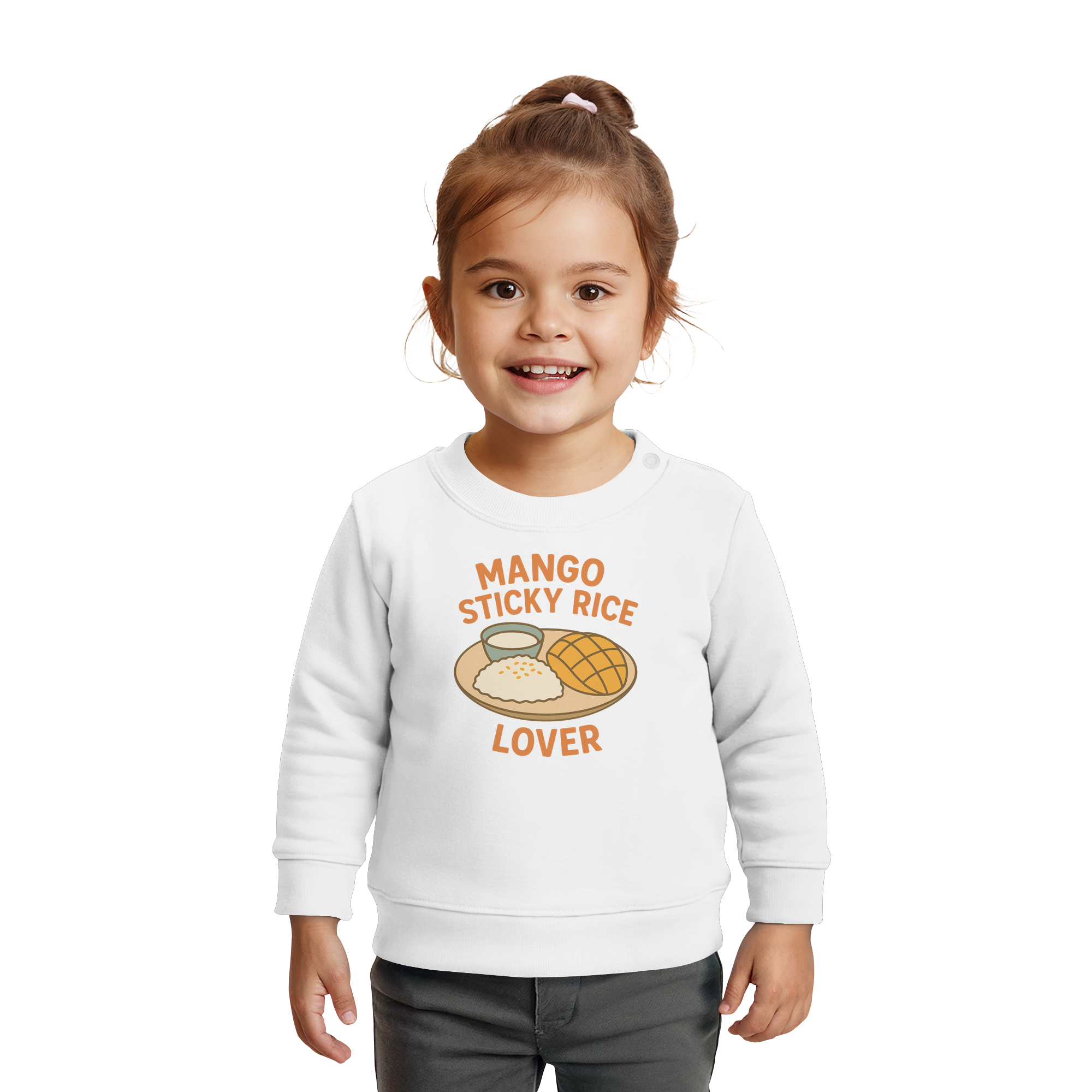 Mango Sticky Rice Lover – Thai Dessert  | Thailand Food Design - Baby Organic Sweatshirt