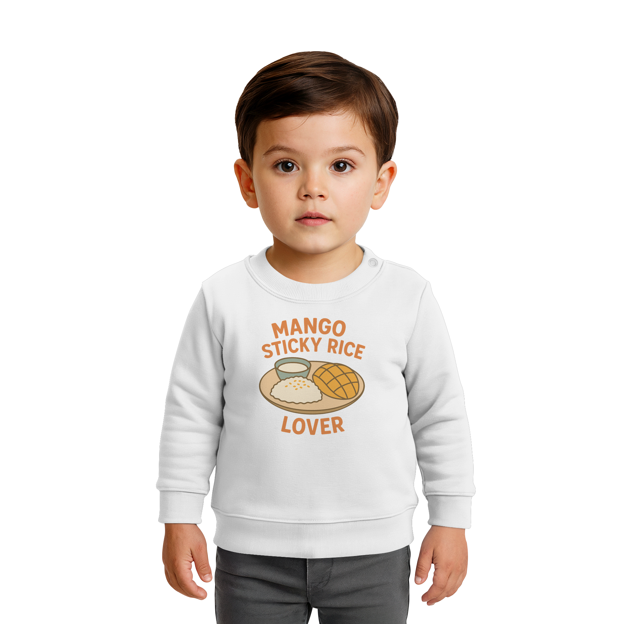 Mango Sticky Rice Lover – Thai Dessert  | Thailand Food Design - Baby Organic Sweatshirt