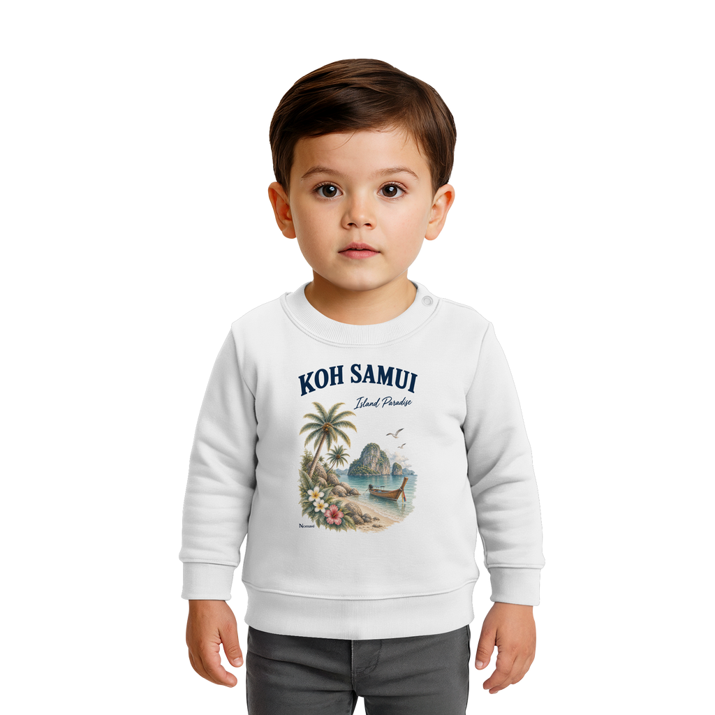 Koh Samui Thailand – Island Paradise – Tropical Vintage - Baby Bio Sweatshirt
