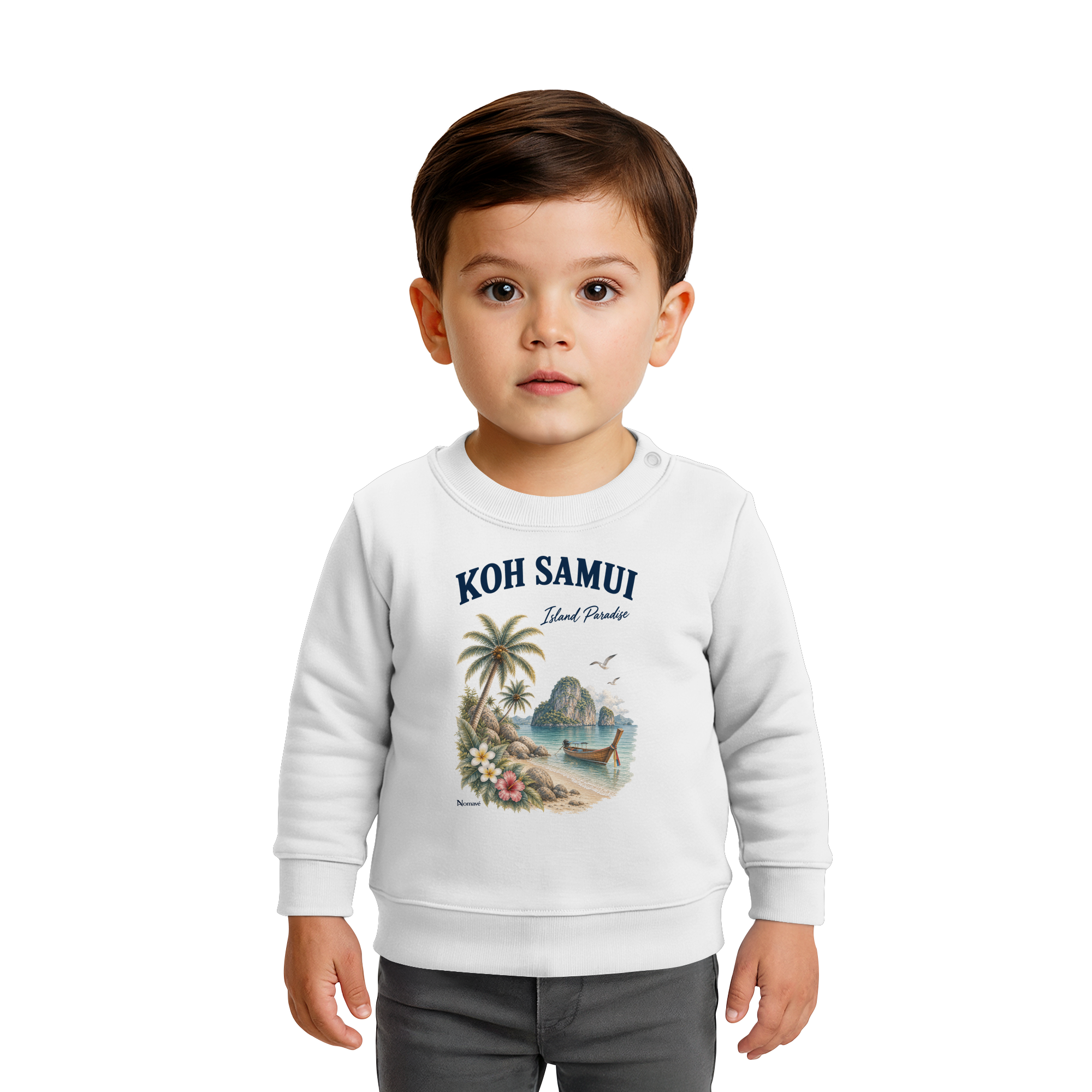 Koh Samui Thailand – Island Paradise – Tropical Vintage - Baby Bio Sweatshirt