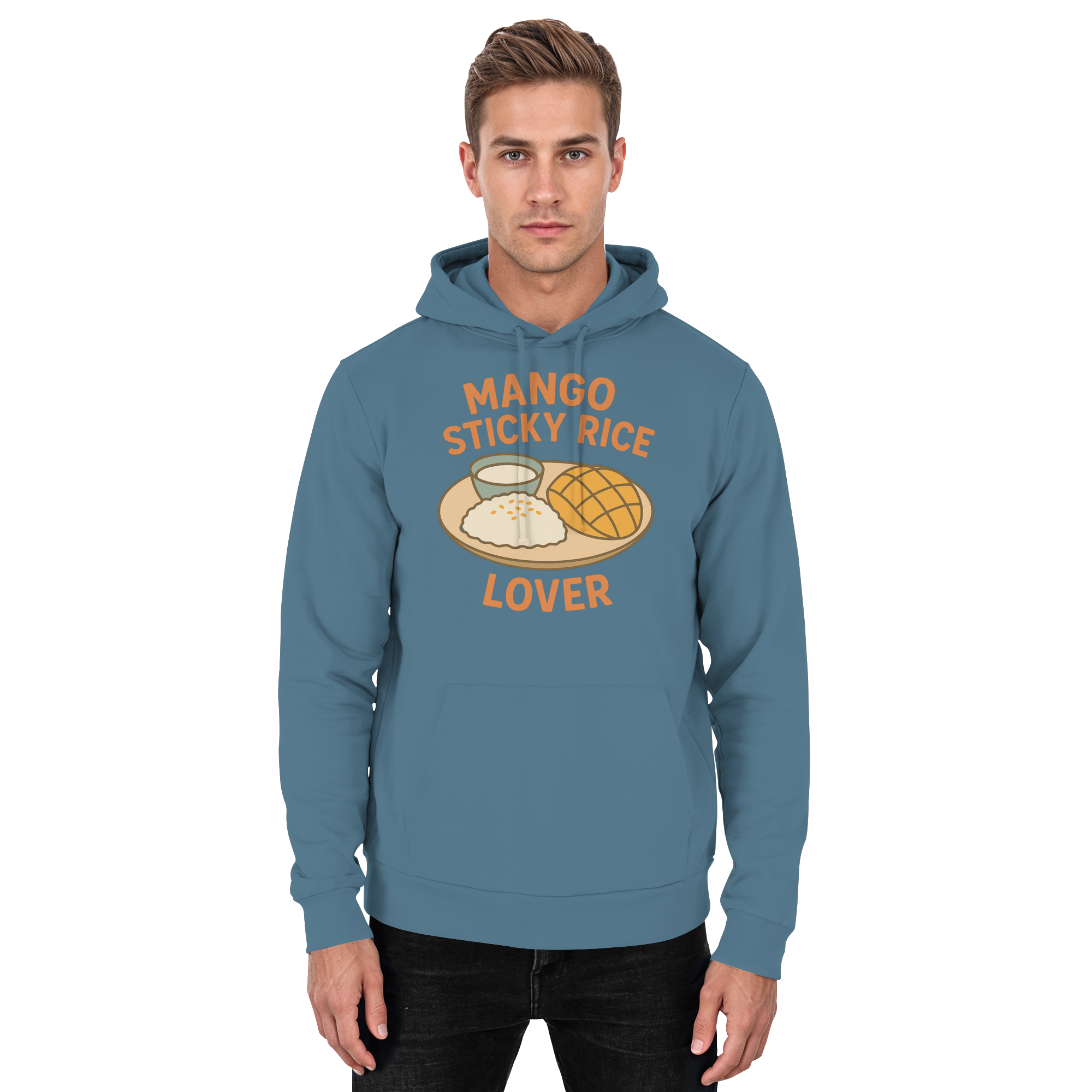 Mango Sticky Rice Lover – Thai Dessert   | Thailand Food Design - Basic Unisex Hoodie