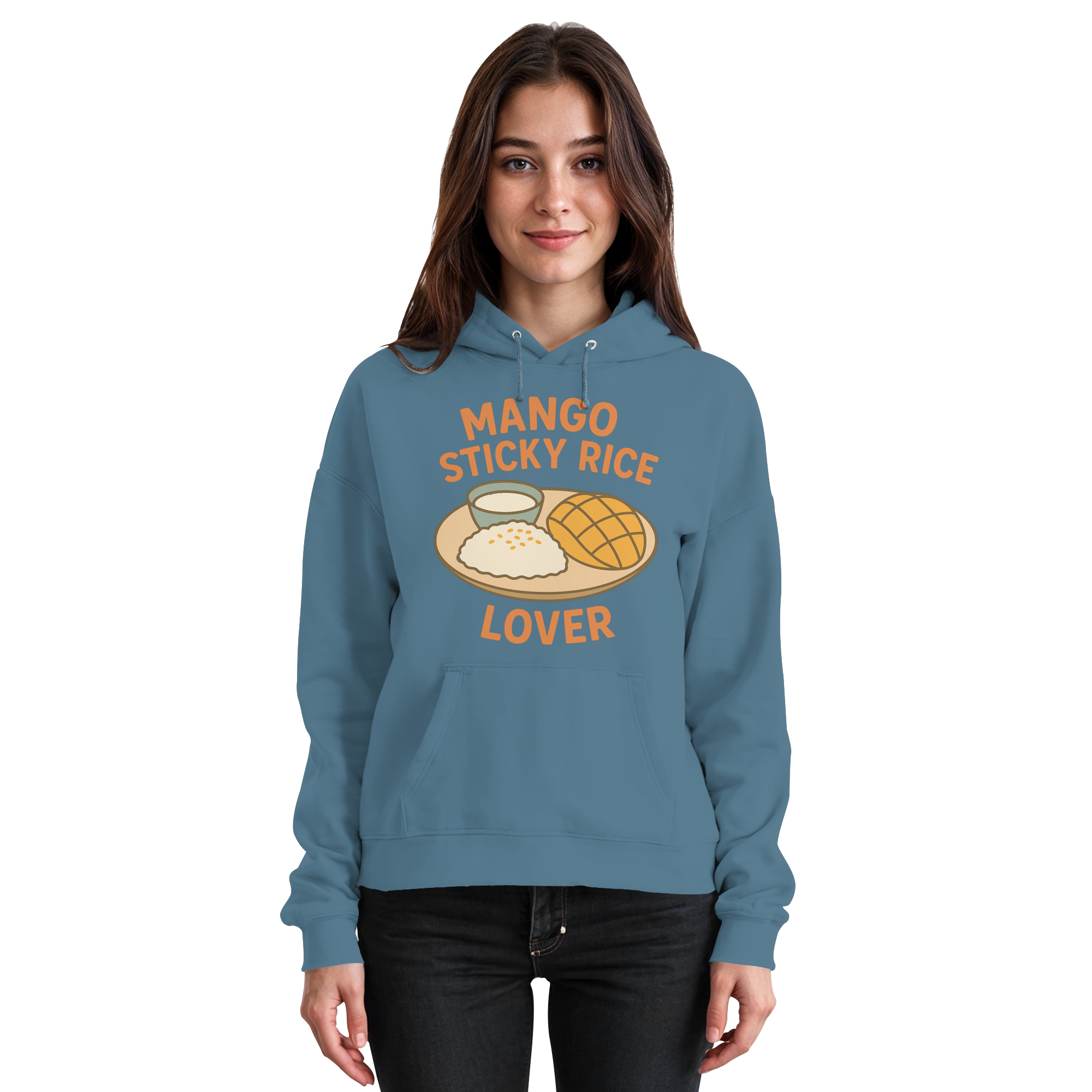 Mango Sticky Rice Lover – Thai Dessert   | Thailand Food Design - Basic Unisex Hoodie