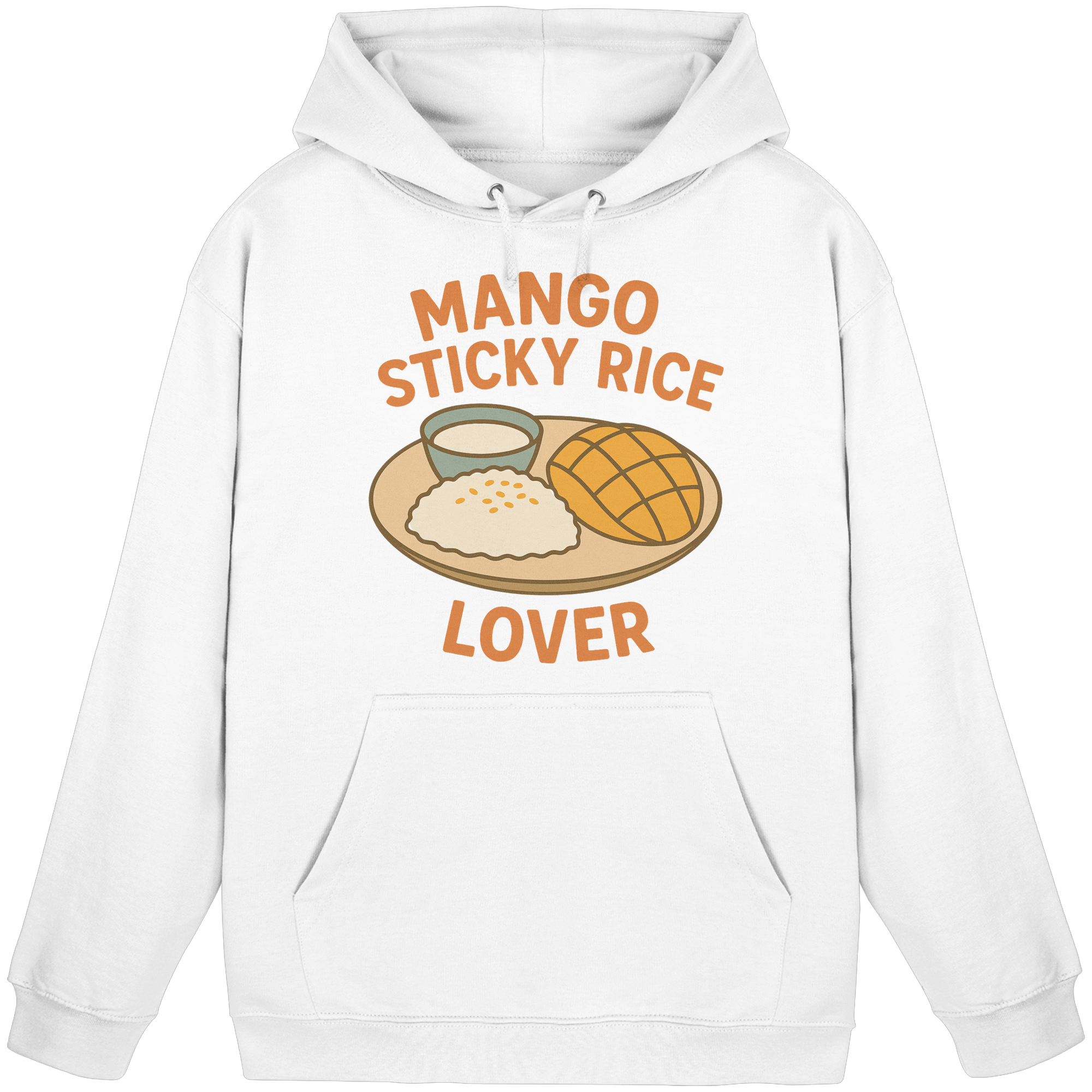 Mango Sticky Rice Lover – Thai Dessert   | Thailand Food Design - Basic Unisex Hoodie