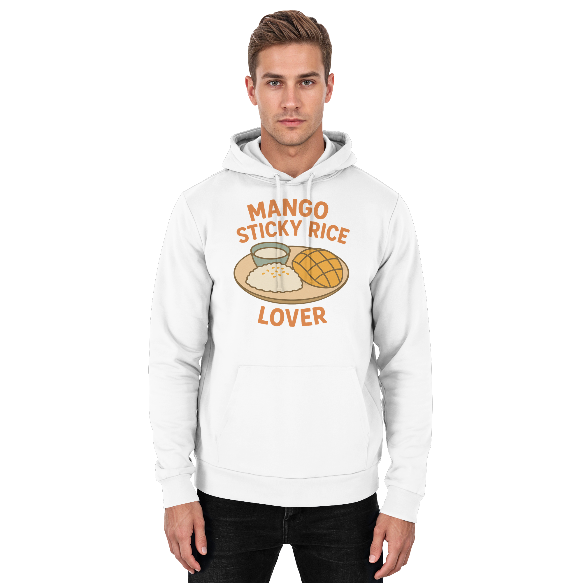 Mango Sticky Rice Lover – Thai Dessert   | Thailand Food Design - Basic Unisex Hoodie
