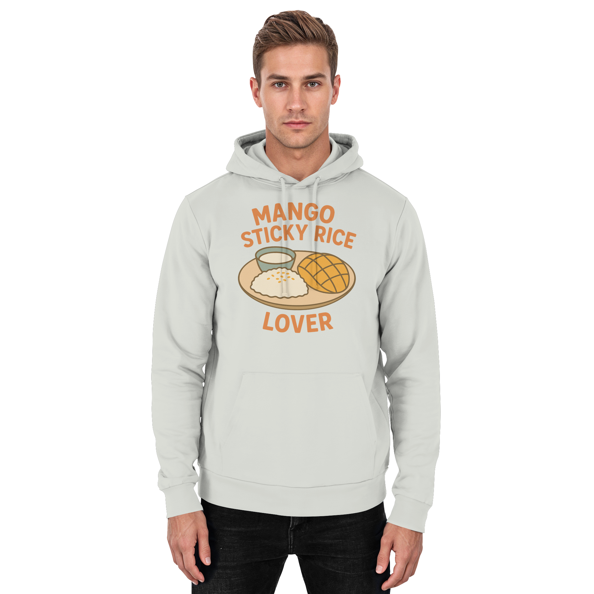 Mango Sticky Rice Lover – Thai Dessert   | Thailand Food Design - Basic Unisex Hoodie