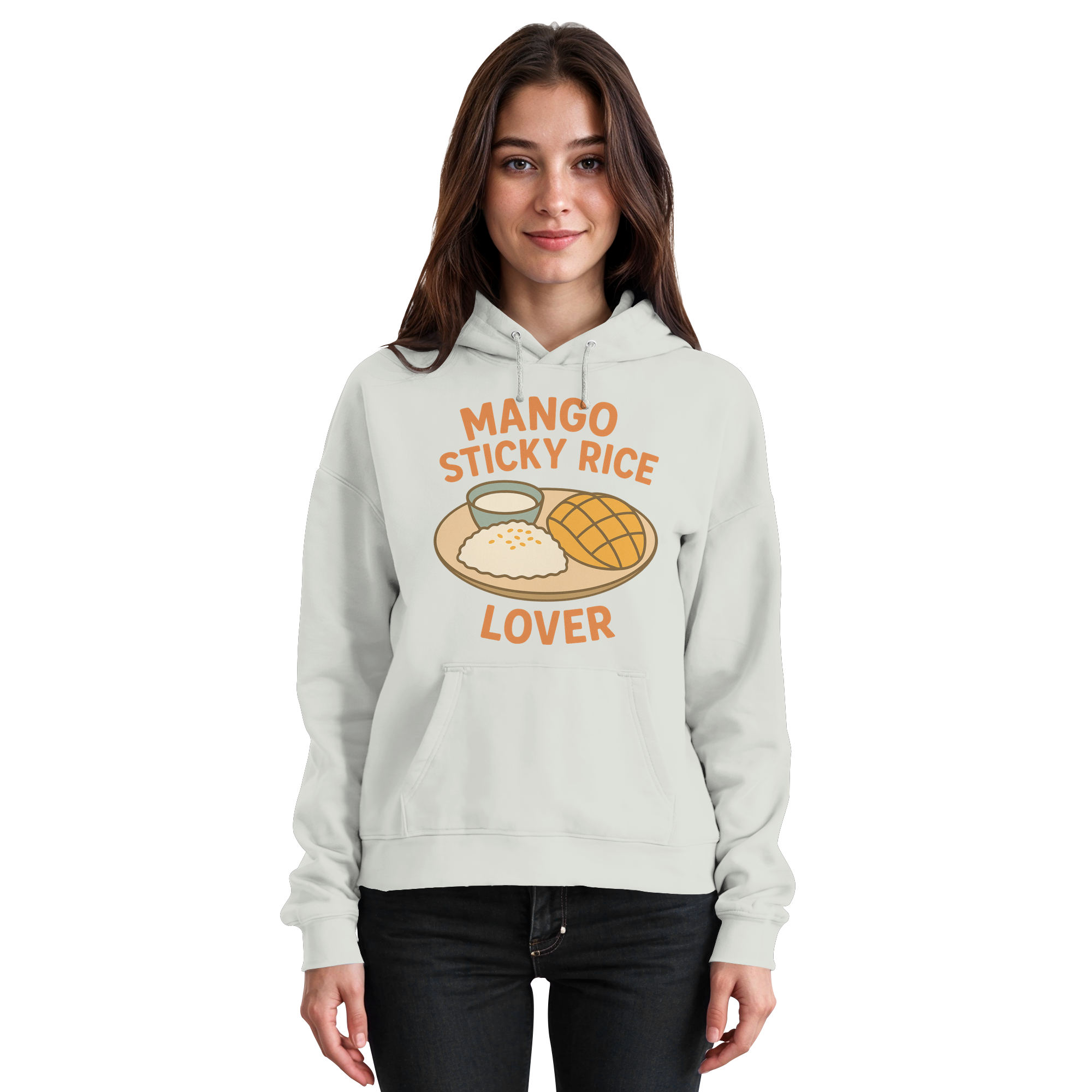 Mango Sticky Rice Lover – Thai Dessert   | Thailand Food Design - Basic Unisex Hoodie