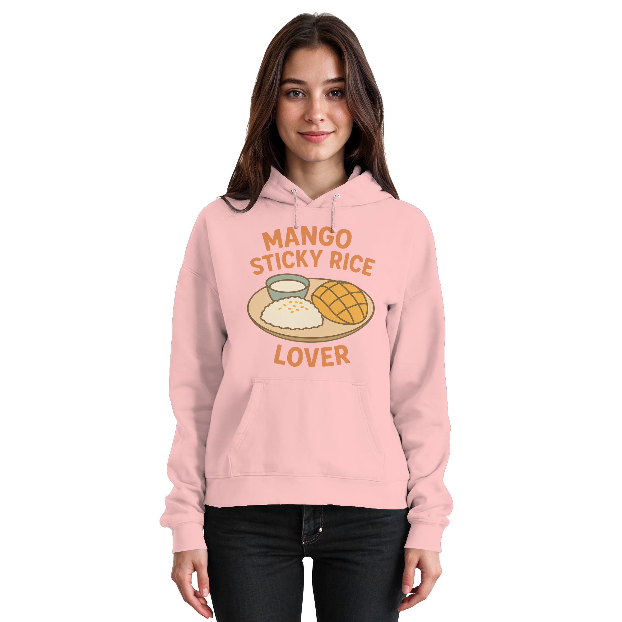 Mango Sticky Rice Lover – Thai Dessert   | Thailand Food Design - Basic Unisex Hoodie