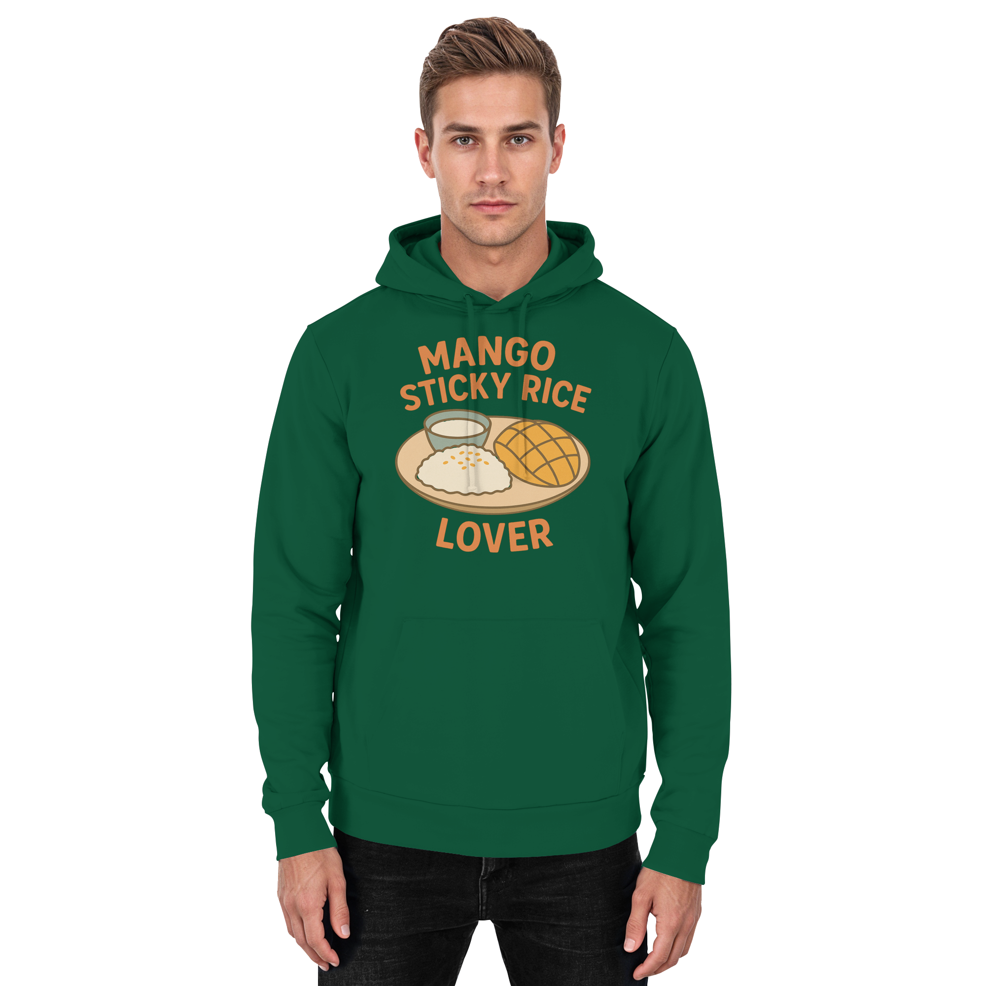 Mango Sticky Rice Lover – Thai Dessert   | Thailand Food Design - Basic Unisex Hoodie