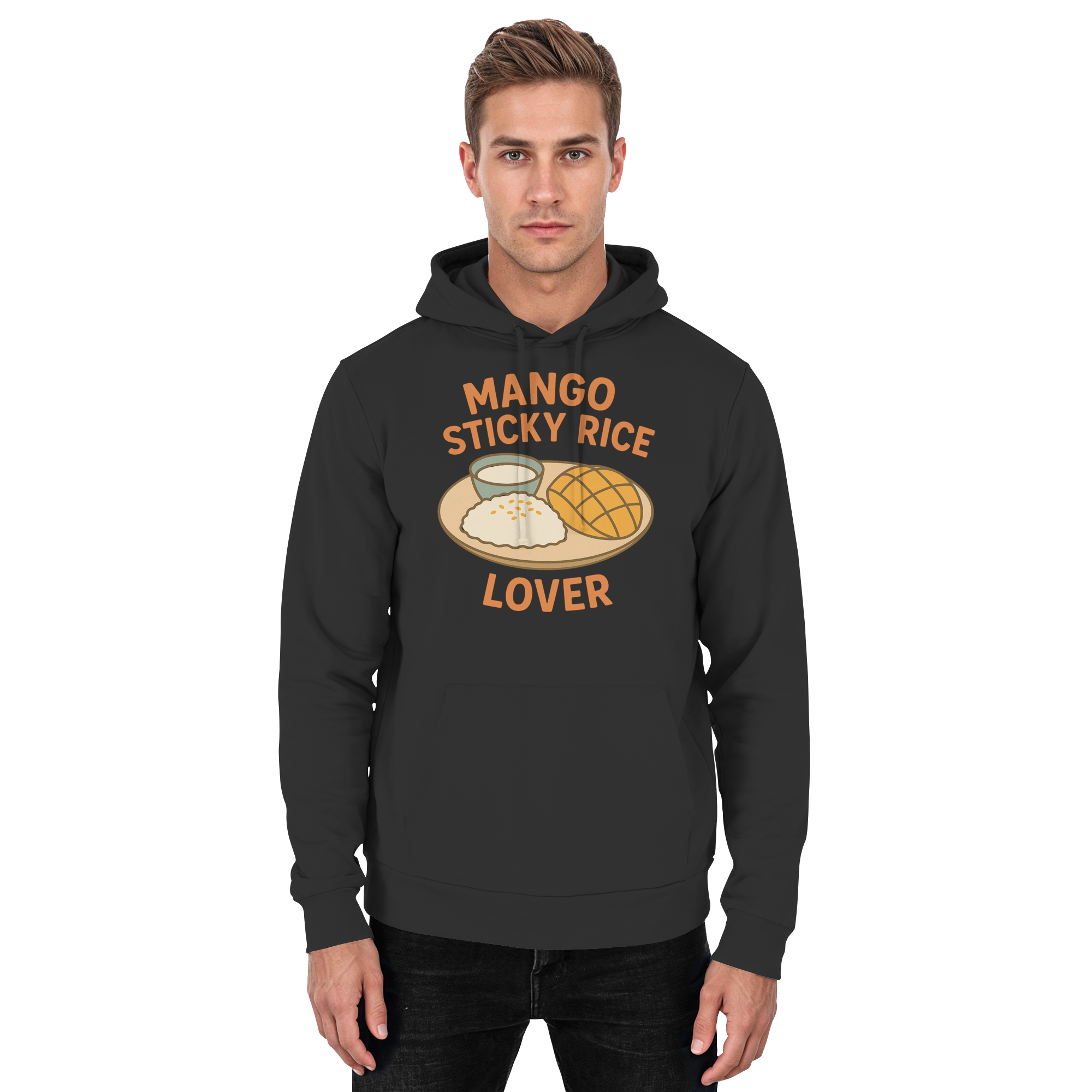 Mango Sticky Rice Lover – Thai Dessert   | Thailand Food Design - Basic Unisex Hoodie