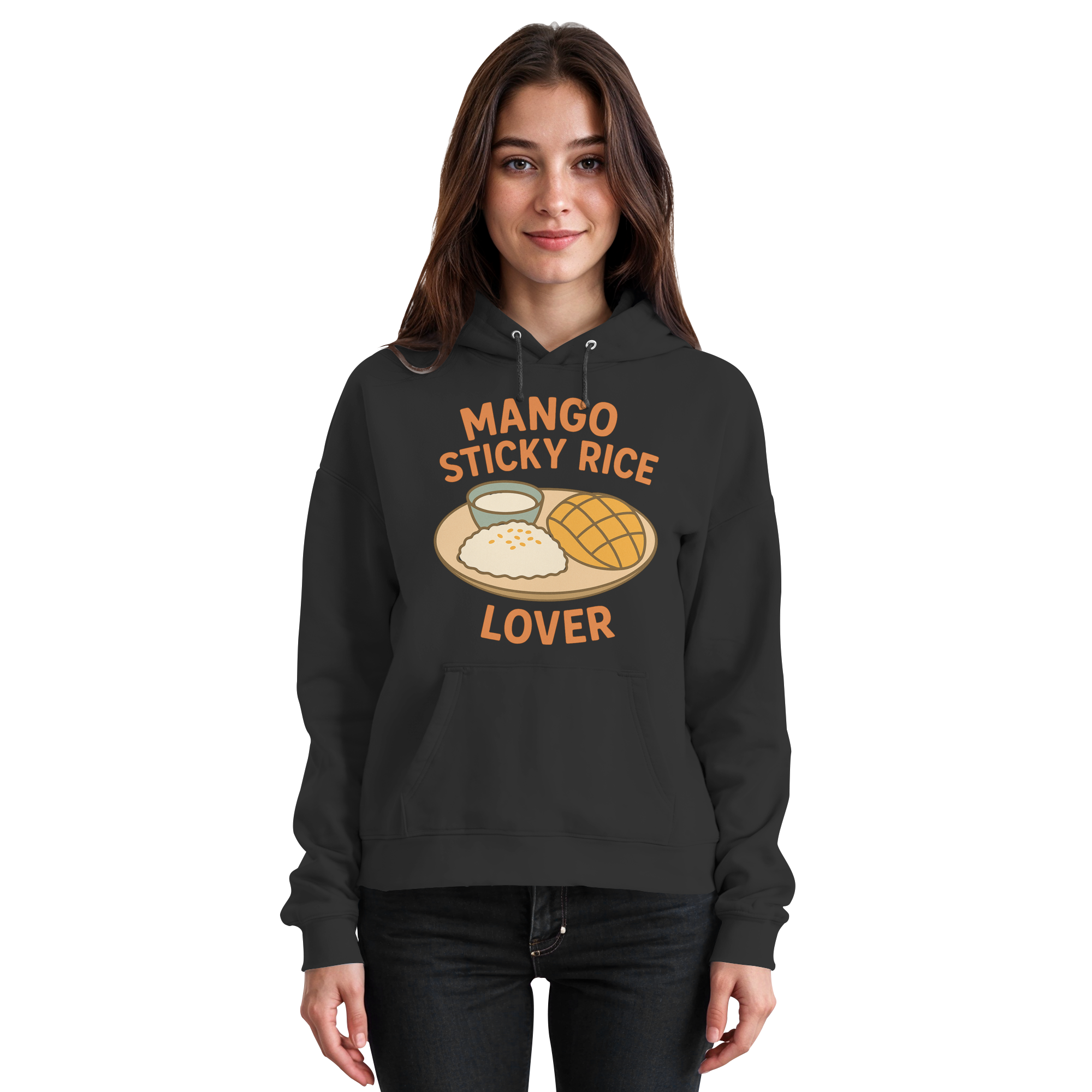 Mango Sticky Rice Lover – Thai Dessert   | Thailand Food Design - Basic Unisex Hoodie