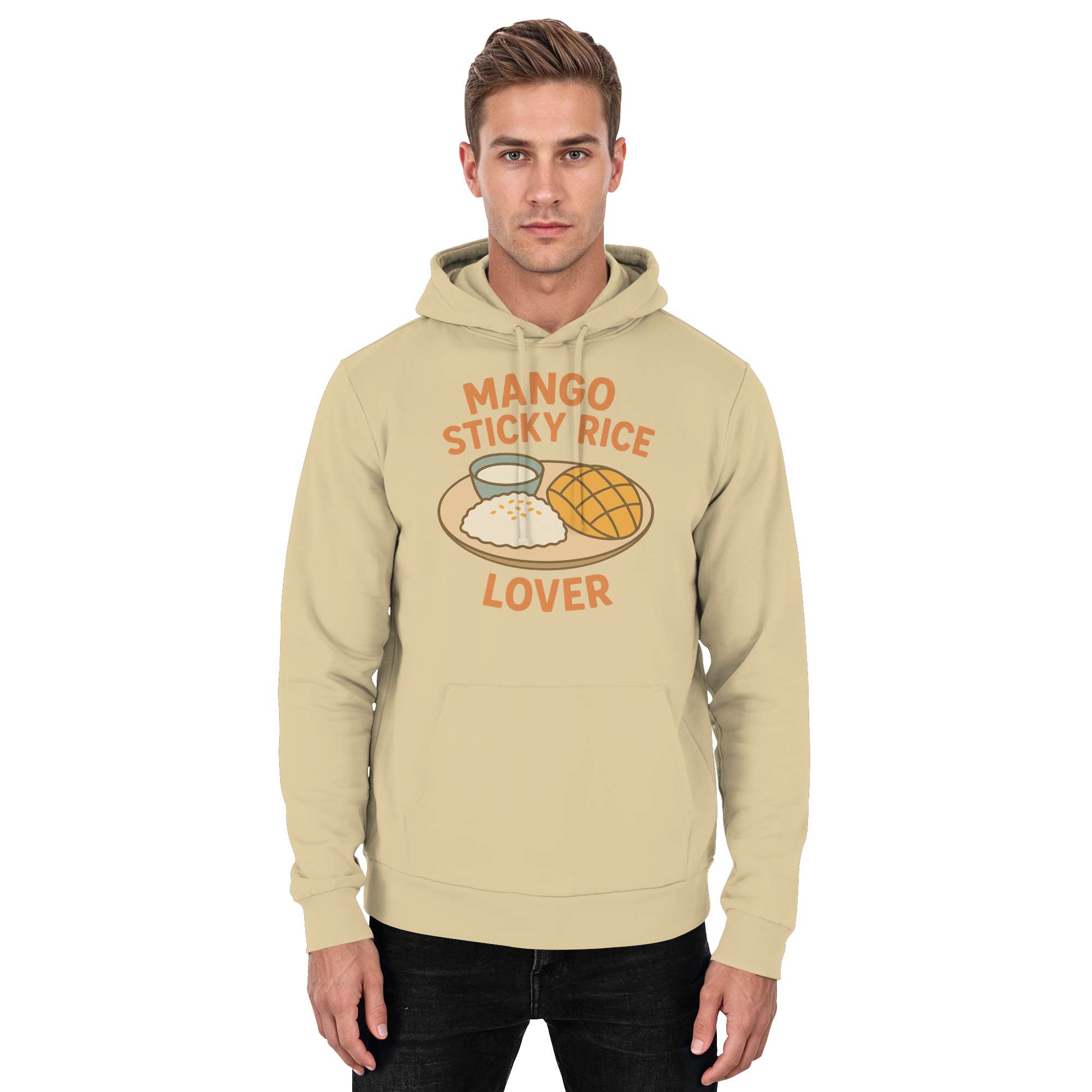 Mango Sticky Rice Lover – Thai Dessert   | Thailand Food Design - Basic Unisex Hoodie