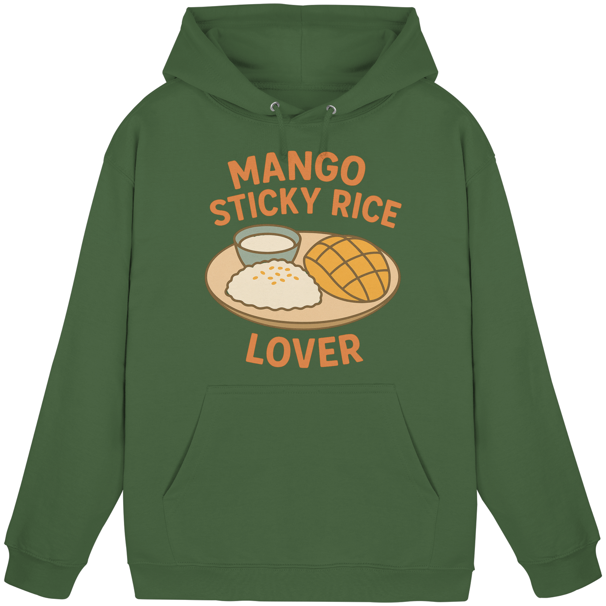 Mango Sticky Rice Lover – Thai Dessert   | Thailand Food Design - Basic Unisex Hoodie