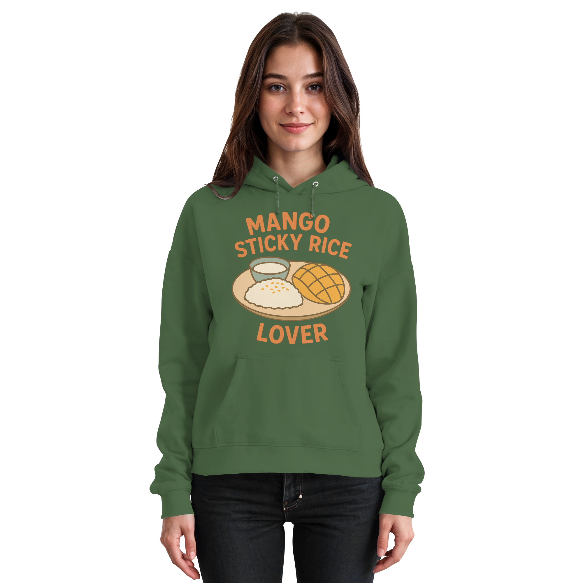 Mango Sticky Rice Lover – Thai Dessert   | Thailand Food Design - Basic Unisex Hoodie