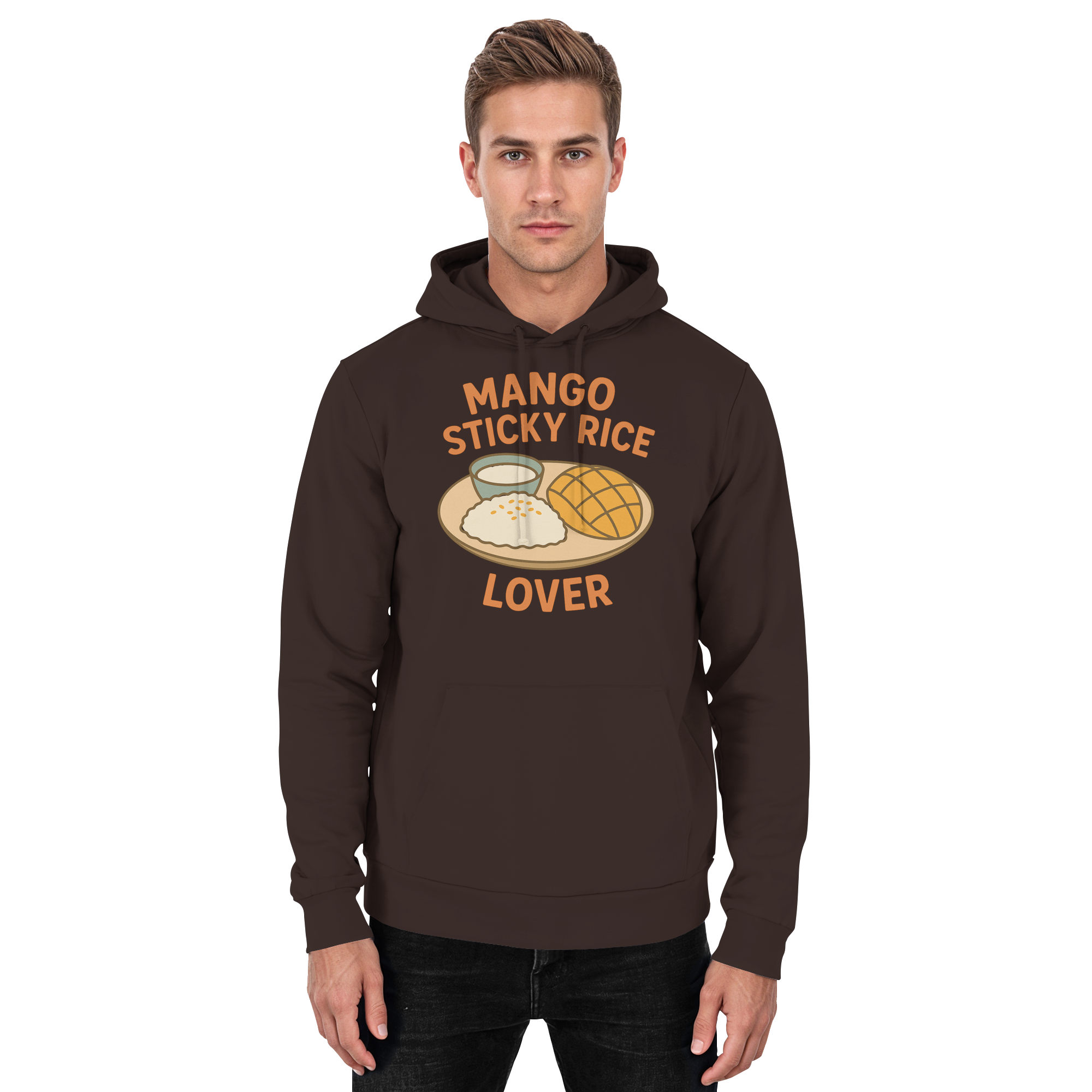 Mango Sticky Rice Lover – Thai Dessert   | Thailand Food Design - Basic Unisex Hoodie