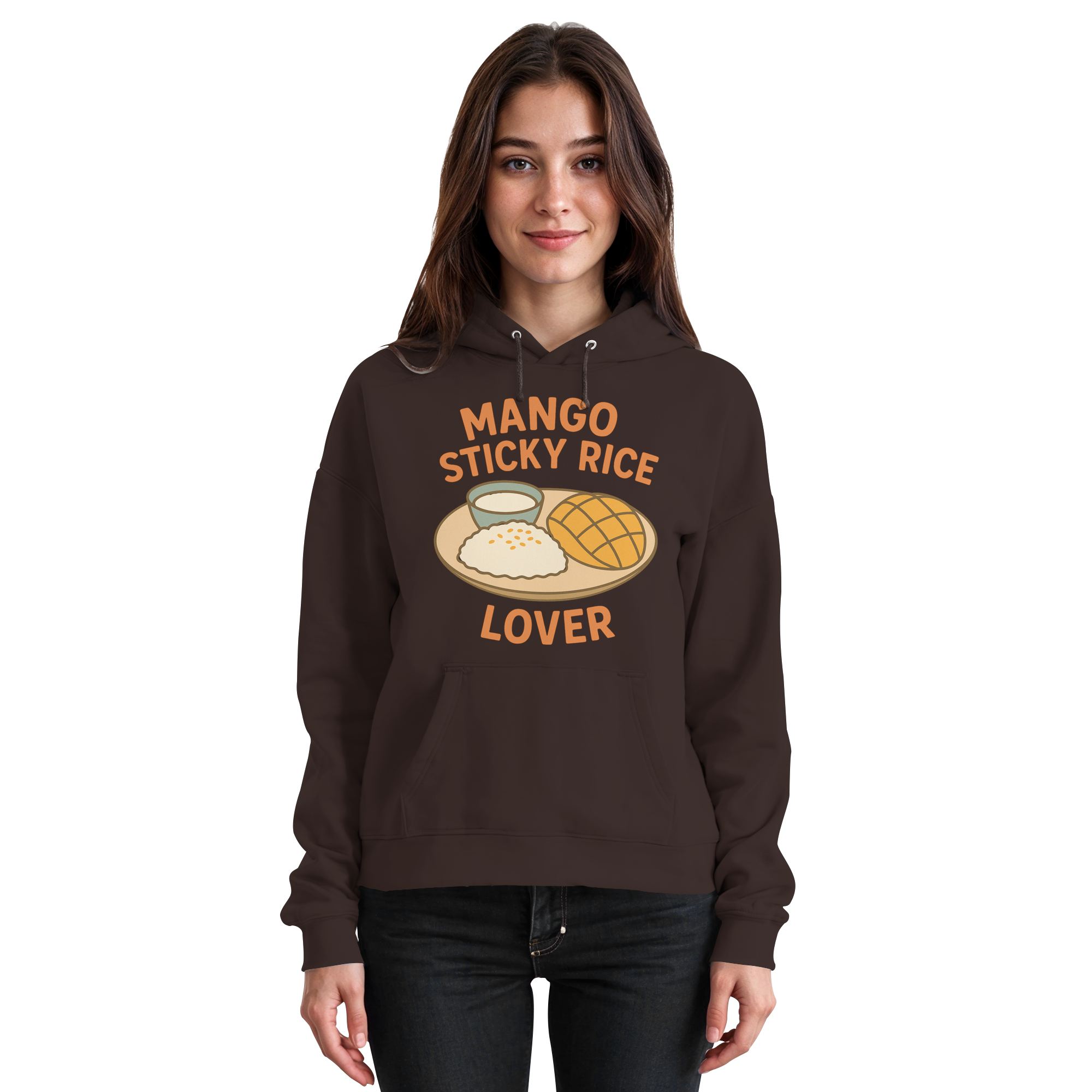 Mango Sticky Rice Lover – Thai Dessert   | Thailand Food Design - Basic Unisex Hoodie