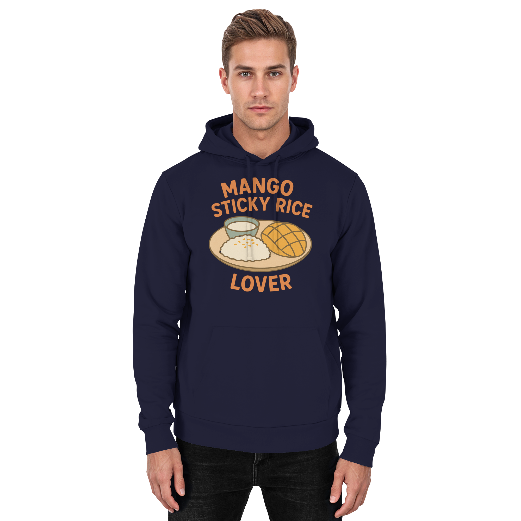 Mango Sticky Rice Lover – Thai Dessert   | Thailand Food Design - Basic Unisex Hoodie