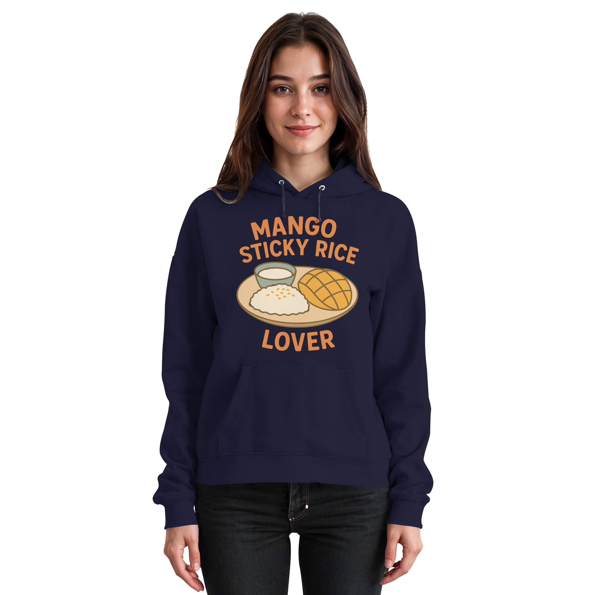 Mango Sticky Rice Lover – Thai Dessert   | Thailand Food Design - Basic Unisex Hoodie