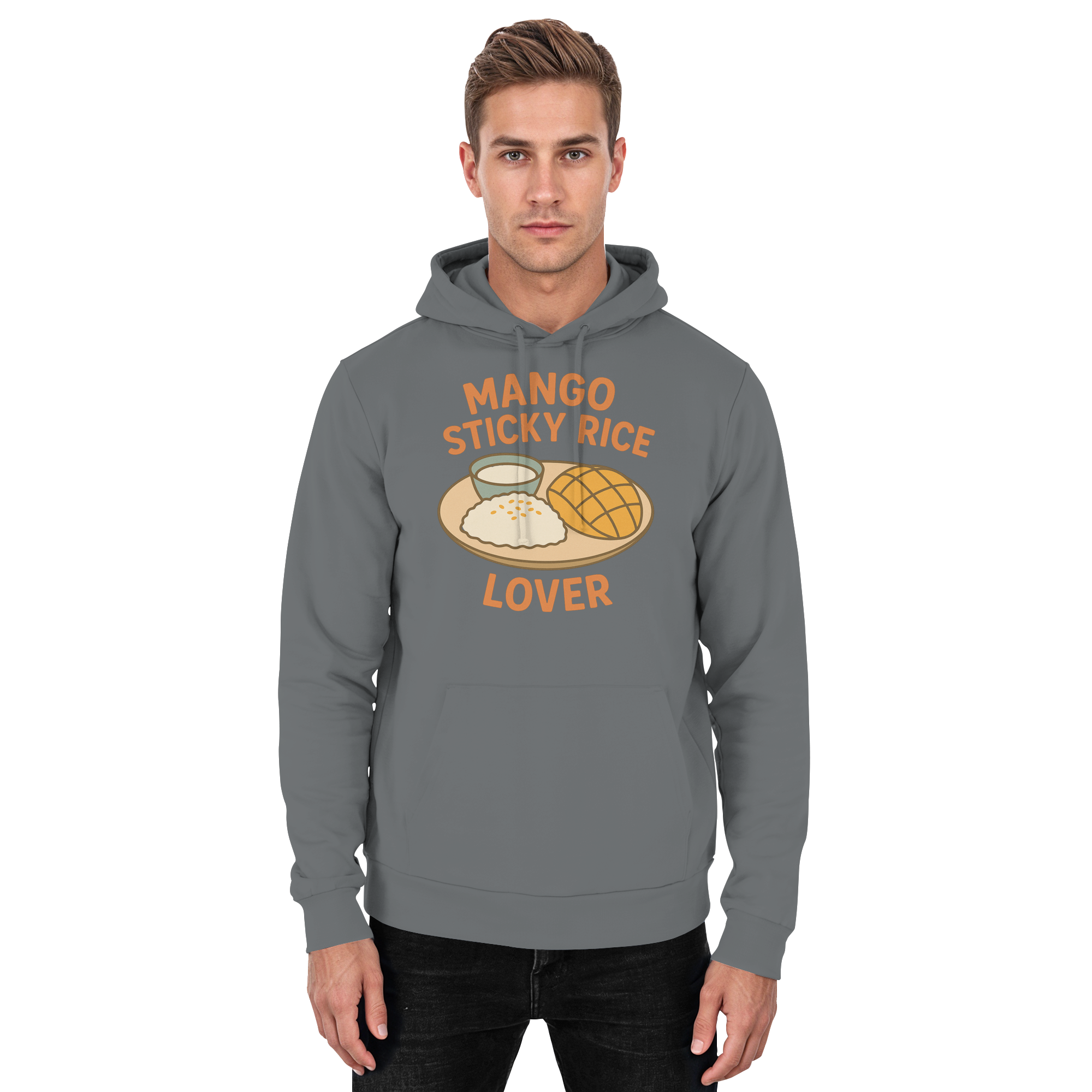 Mango Sticky Rice Lover – Thai Dessert   | Thailand Food Design - Basic Unisex Hoodie