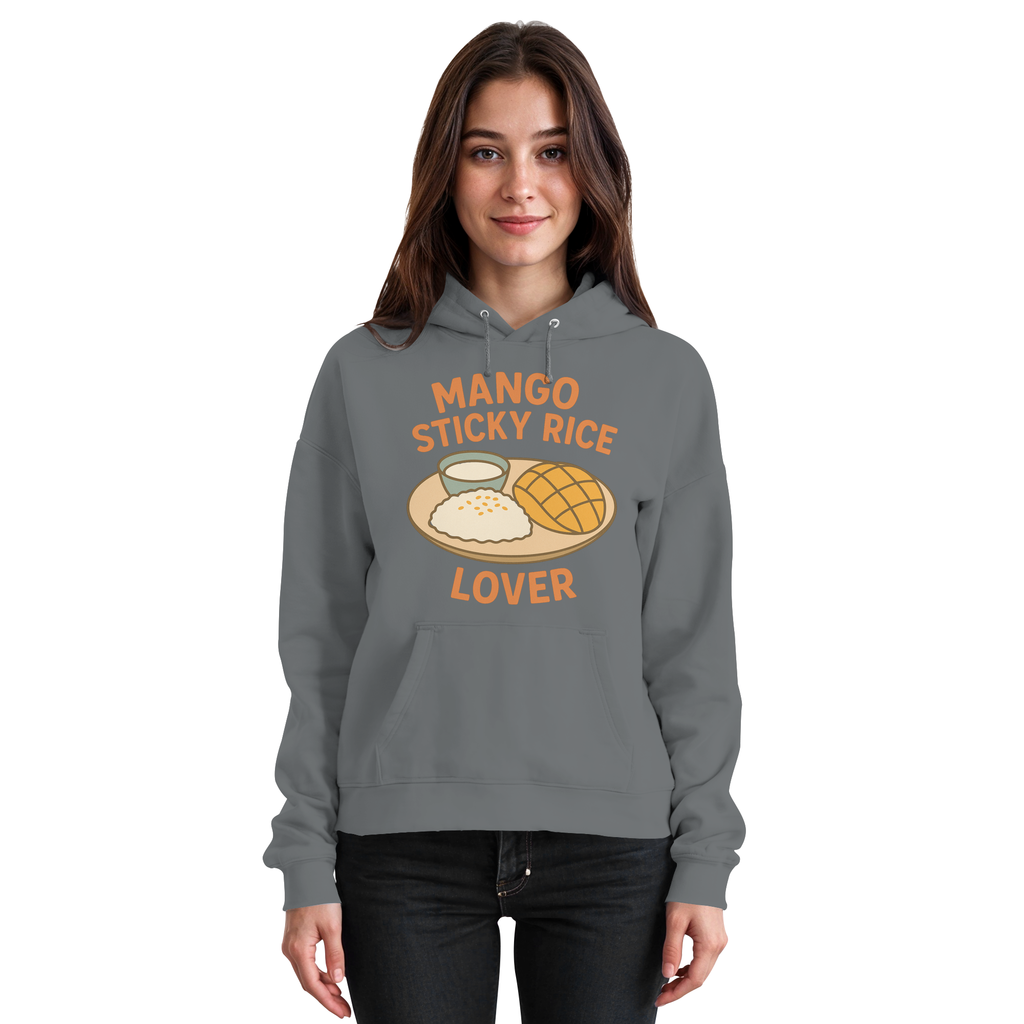 Mango Sticky Rice Lover – Thai Dessert   | Thailand Food Design - Basic Unisex Hoodie
