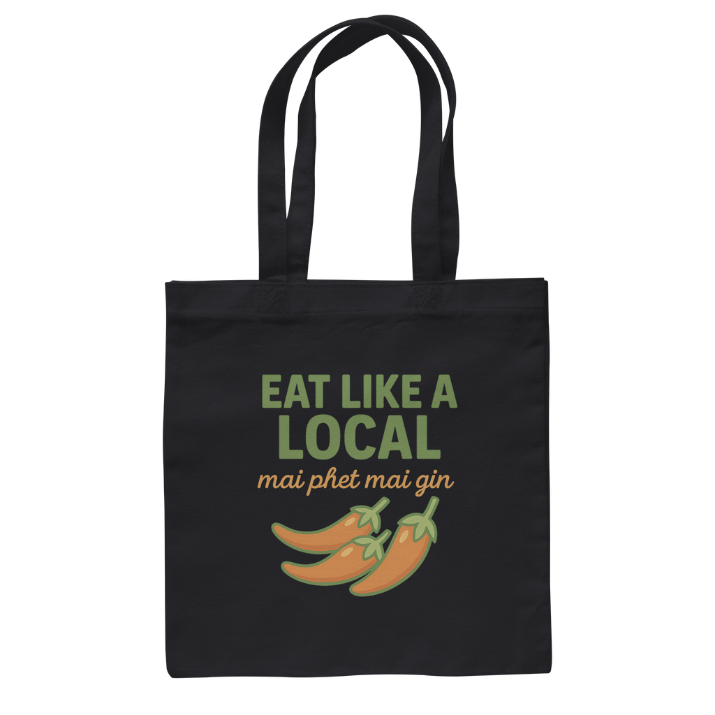 at Like a Local – Thai Food Design | „mai phed mai gin“ Chili  - Baumwolltasche