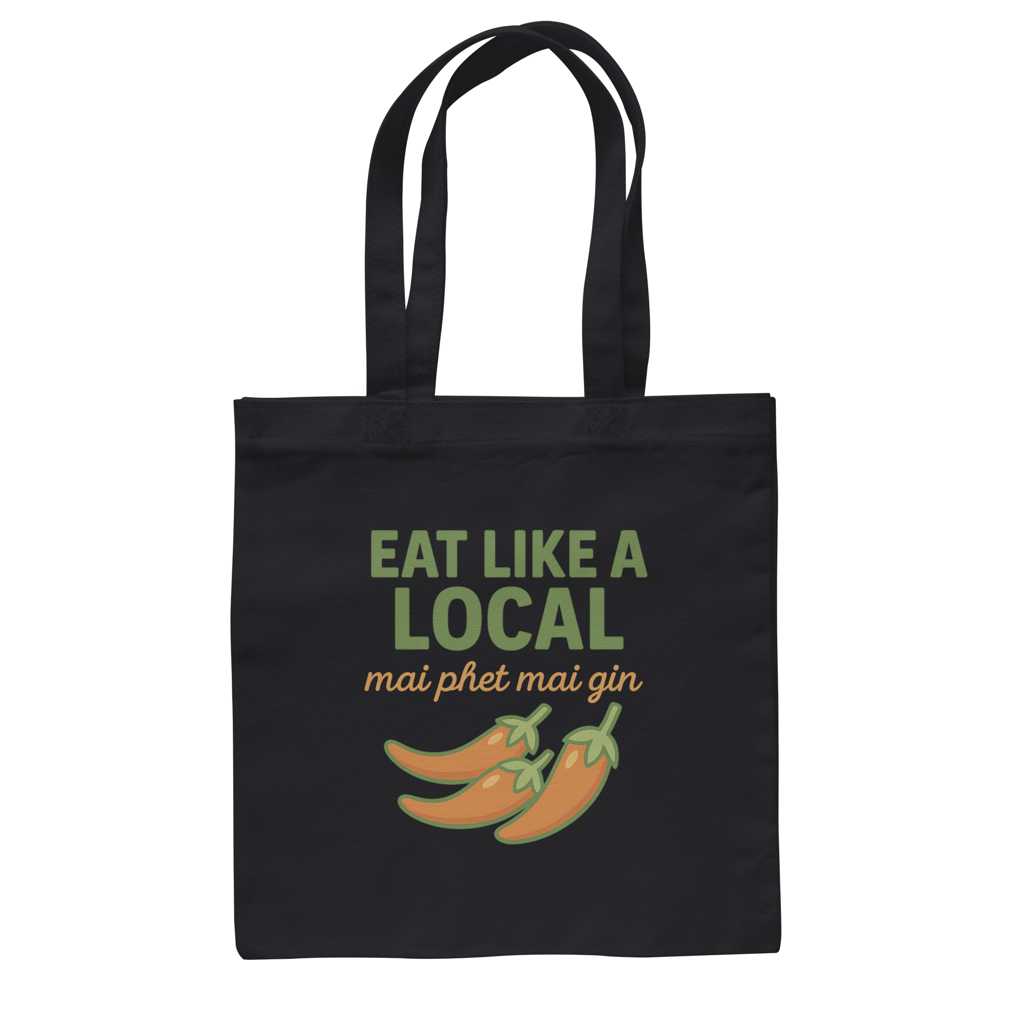 at Like a Local – Thai Food Design | „mai phed mai gin“ Chili  - Baumwolltasche