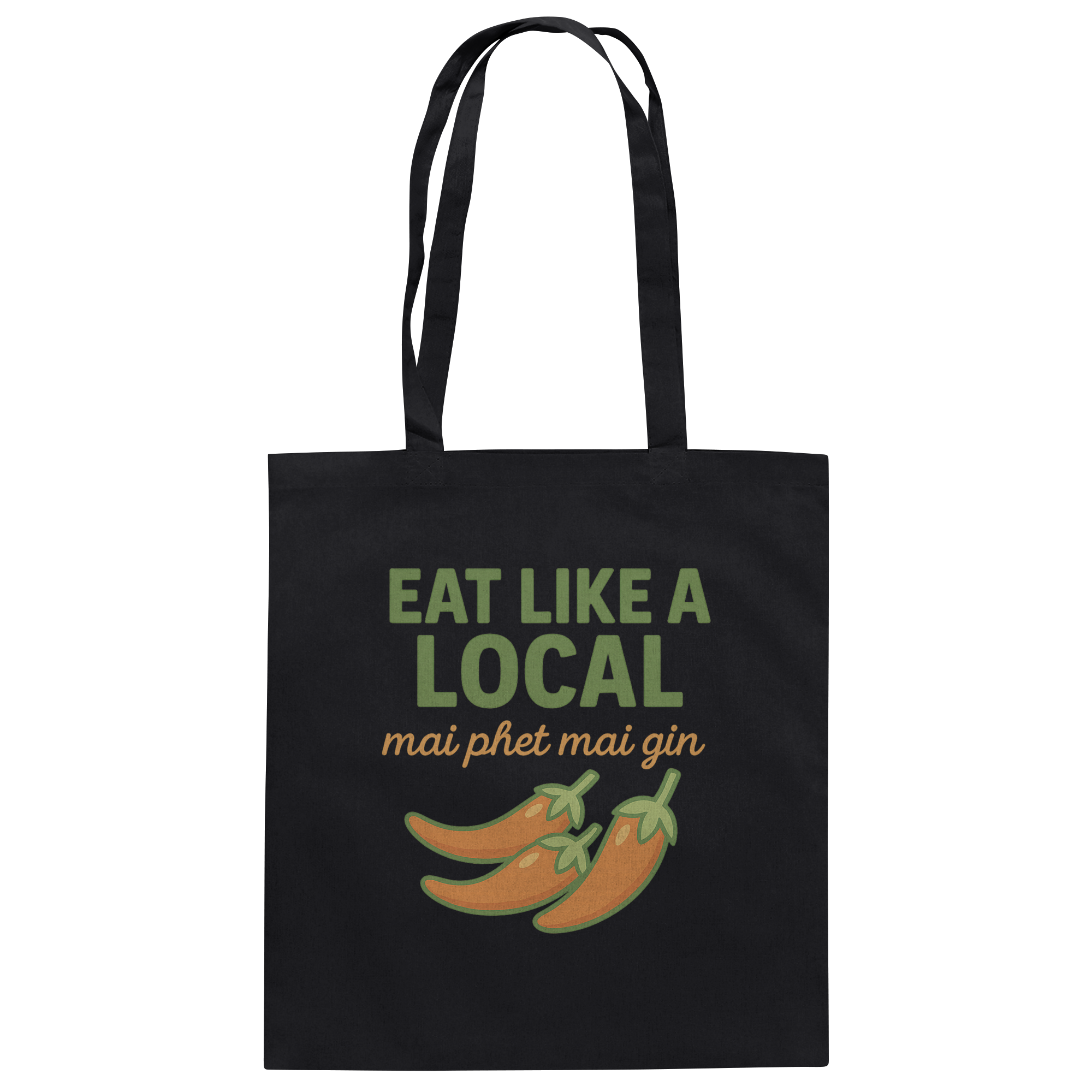 at Like a Local – Thai Food Design | „mai phed mai gin“ Chili  - Baumwolltasche