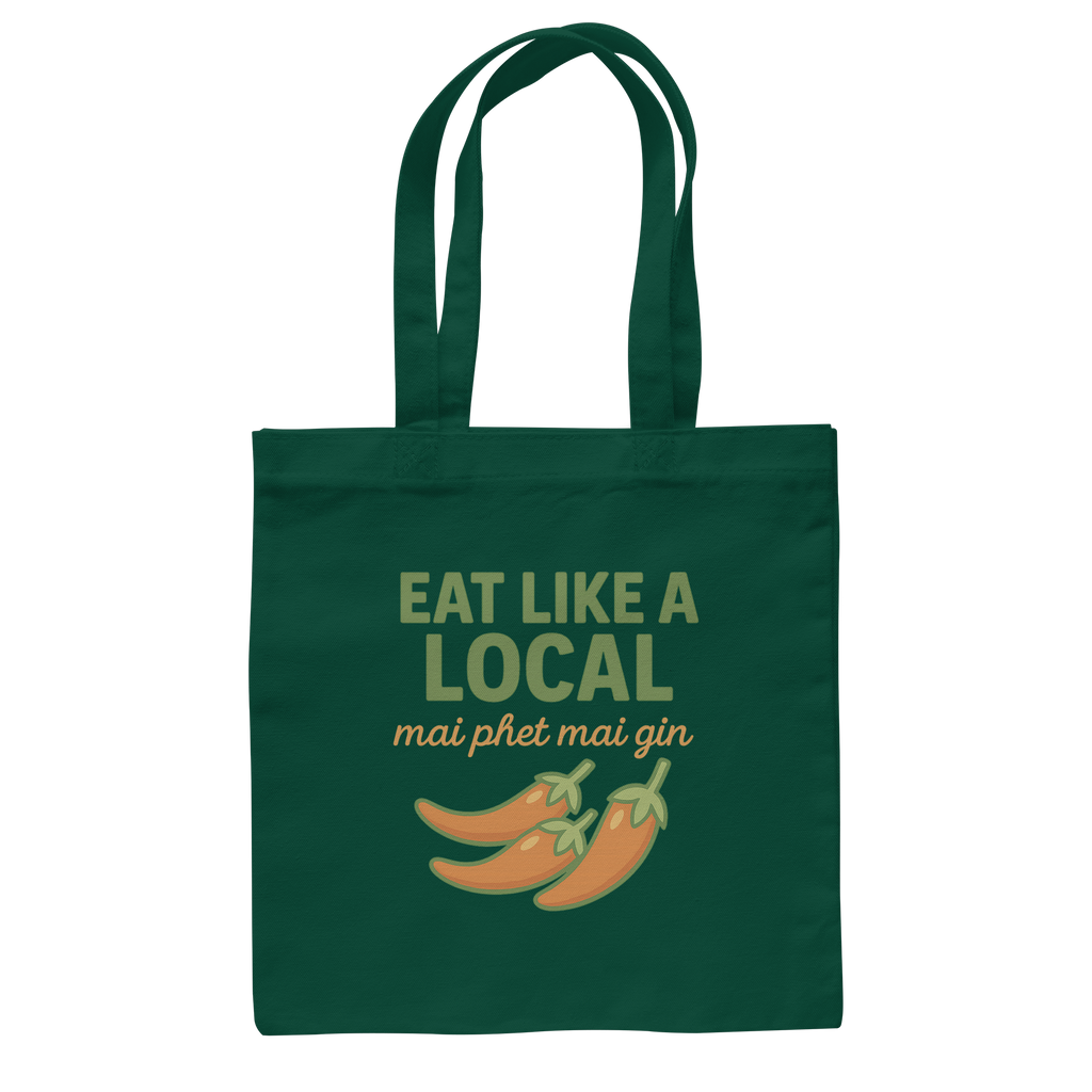 at Like a Local – Thai Food Design | „mai phed mai gin“ Chili  - Baumwolltasche