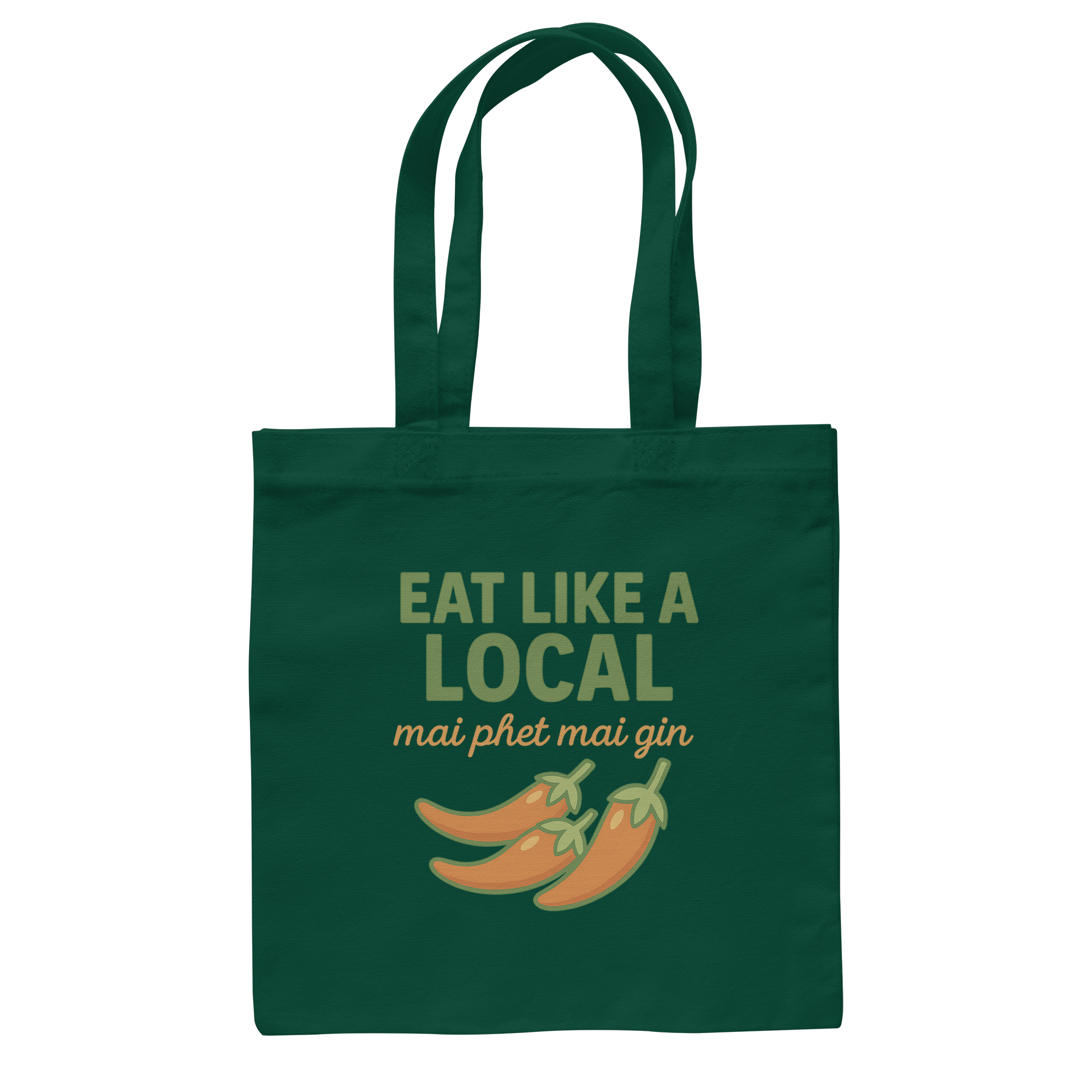 at Like a Local – Thai Food Design | „mai phed mai gin“ Chili  - Baumwolltasche
