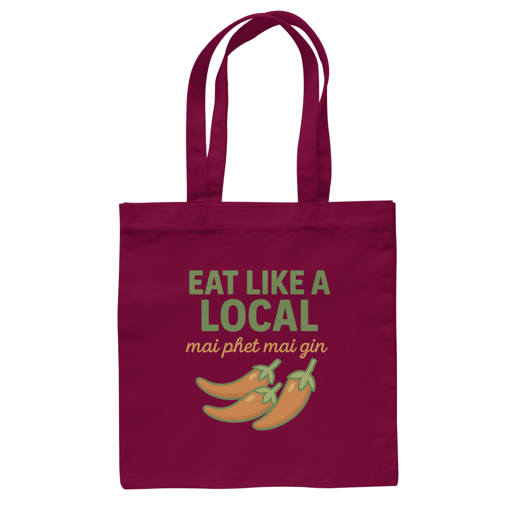 at Like a Local – Thai Food Design | „mai phed mai gin“ Chili  - Baumwolltasche