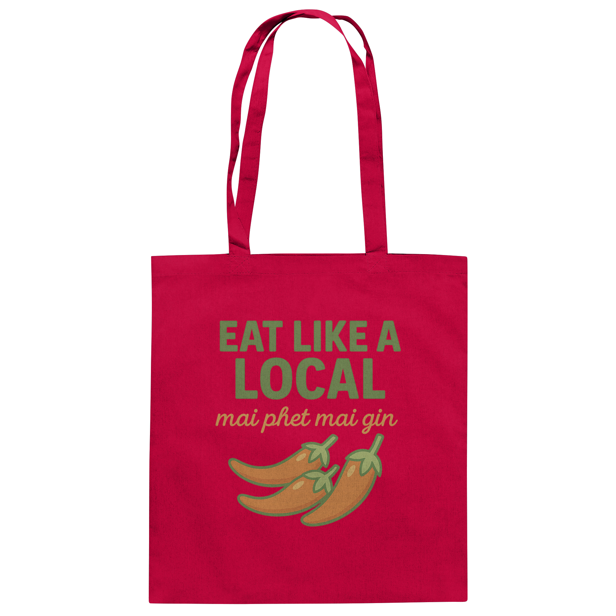 at Like a Local – Thai Food Design | „mai phed mai gin“ Chili  - Baumwolltasche