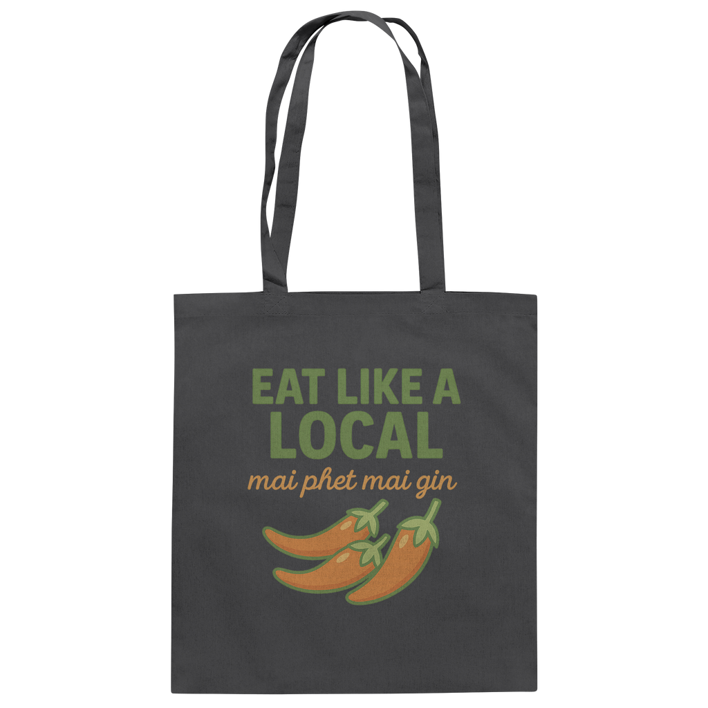 at Like a Local – Thai Food Design | „mai phed mai gin“ Chili  - Baumwolltasche