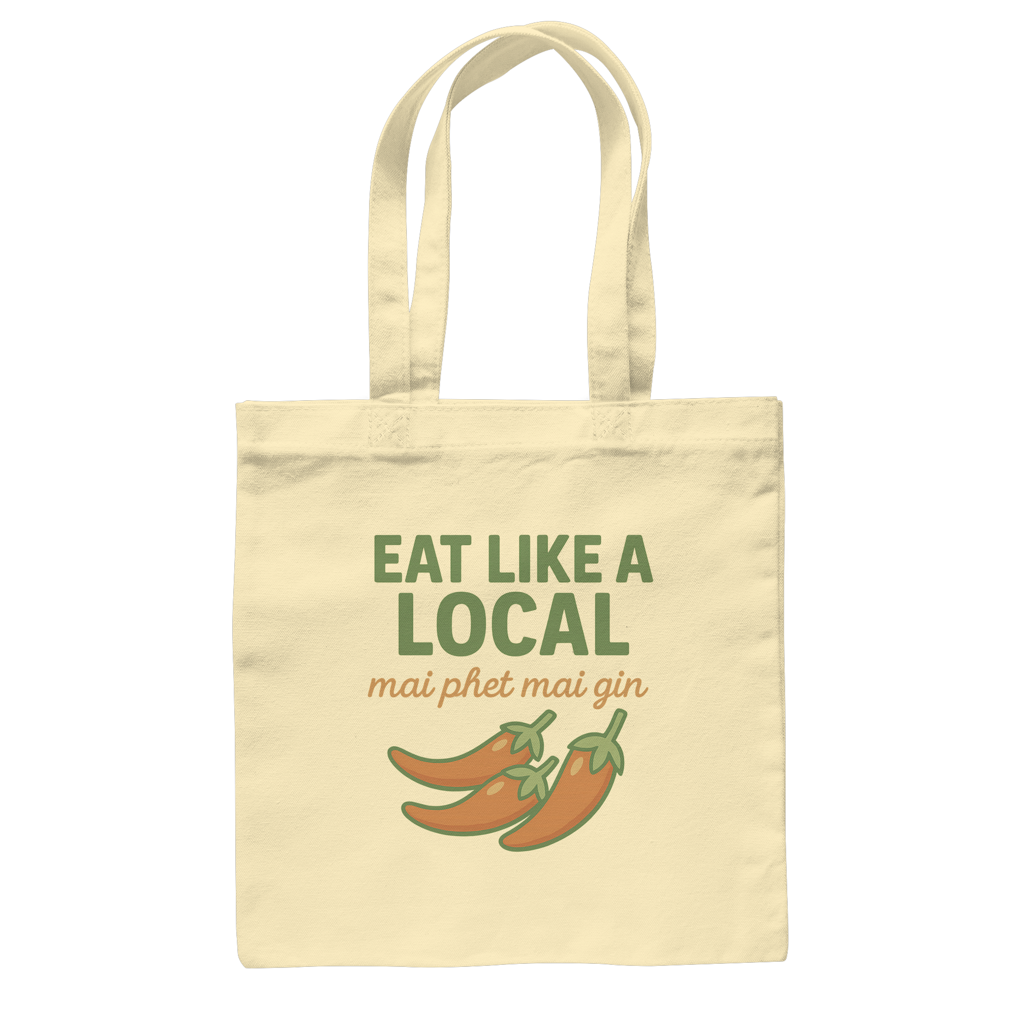 at Like a Local – Thai Food Design | „mai phed mai gin“ Chili  - Baumwolltasche