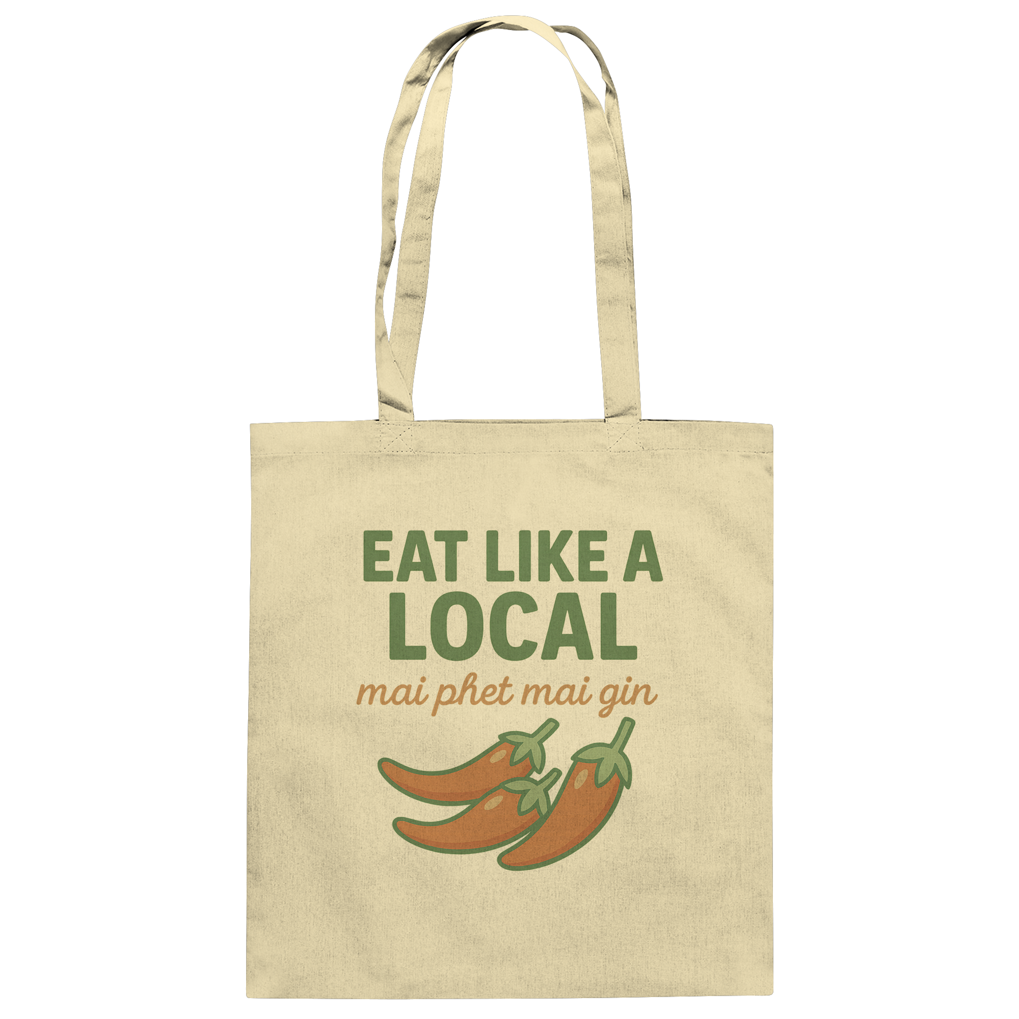 at Like a Local – Thai Food Design | „mai phed mai gin“ Chili  - Baumwolltasche